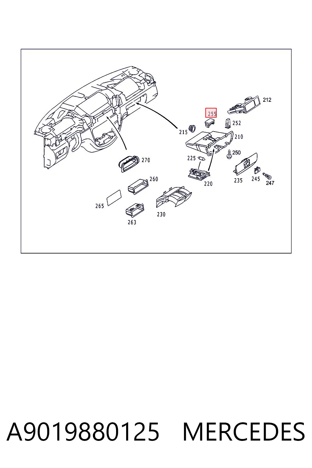 A9019880125 Mercedes
