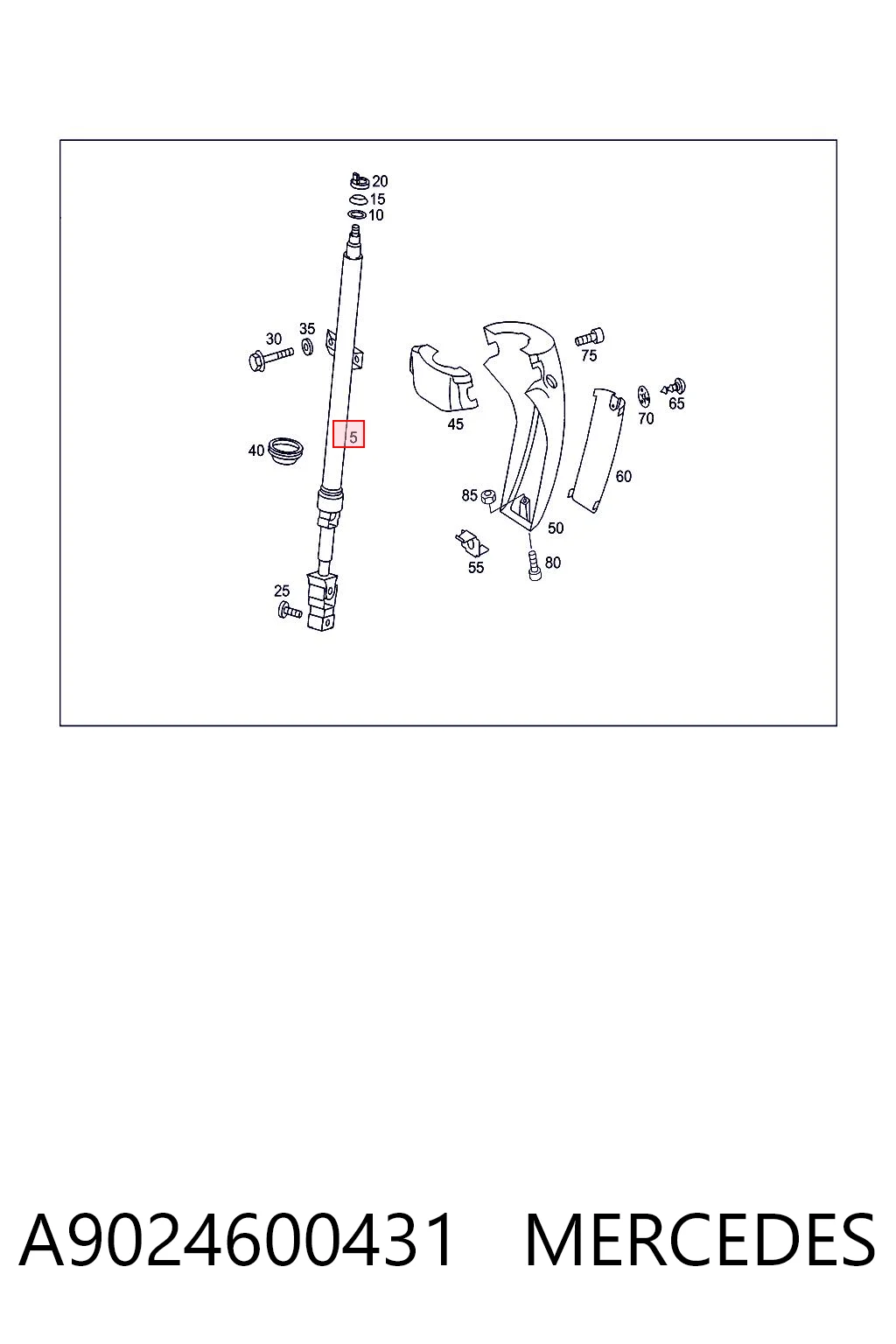 Comprar Columna dirección Mercedes Sprinter I 3-t 903