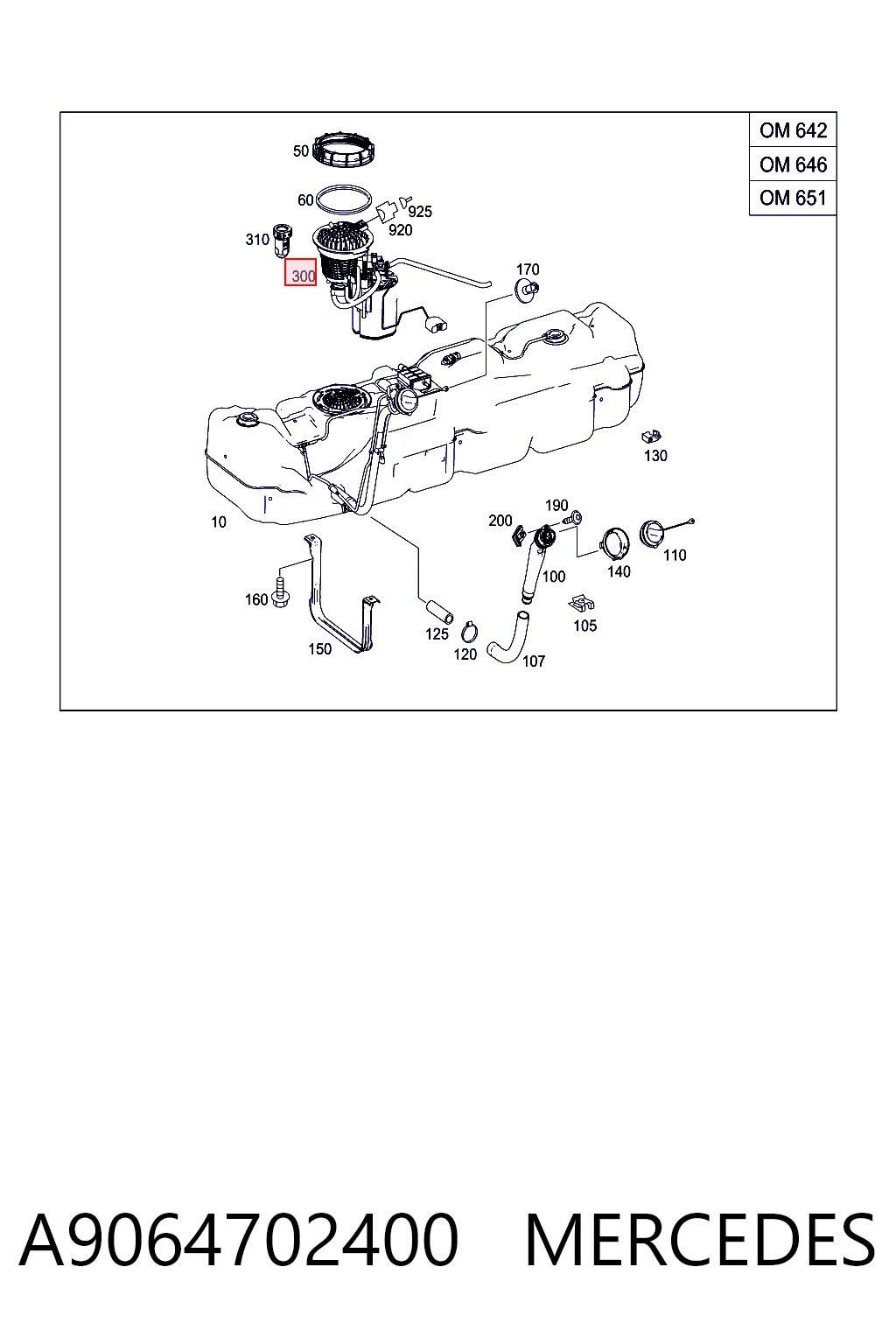 Bomba de gasolina para Mercedes Sprinter 906