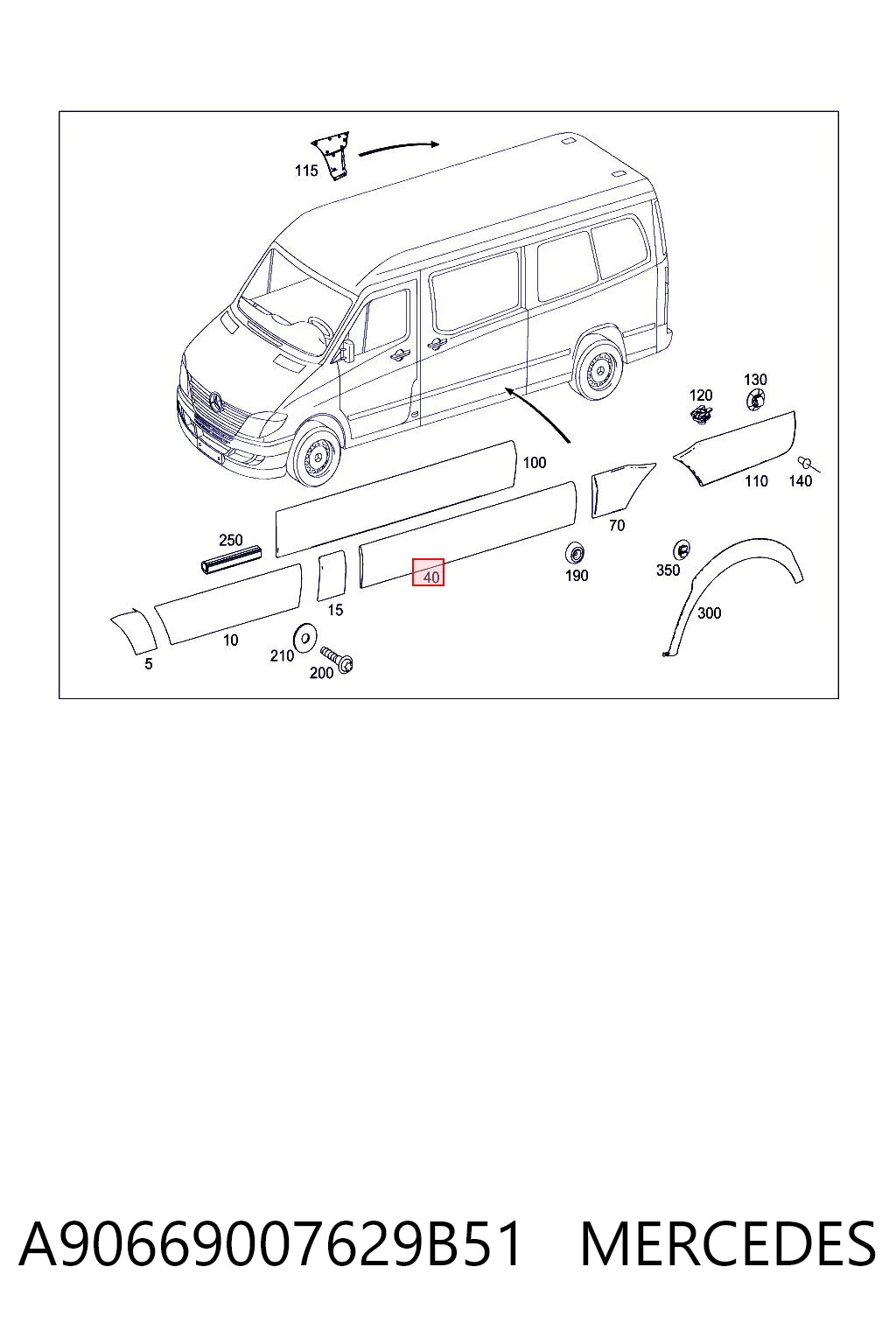 A90669007629B51 Mercedes