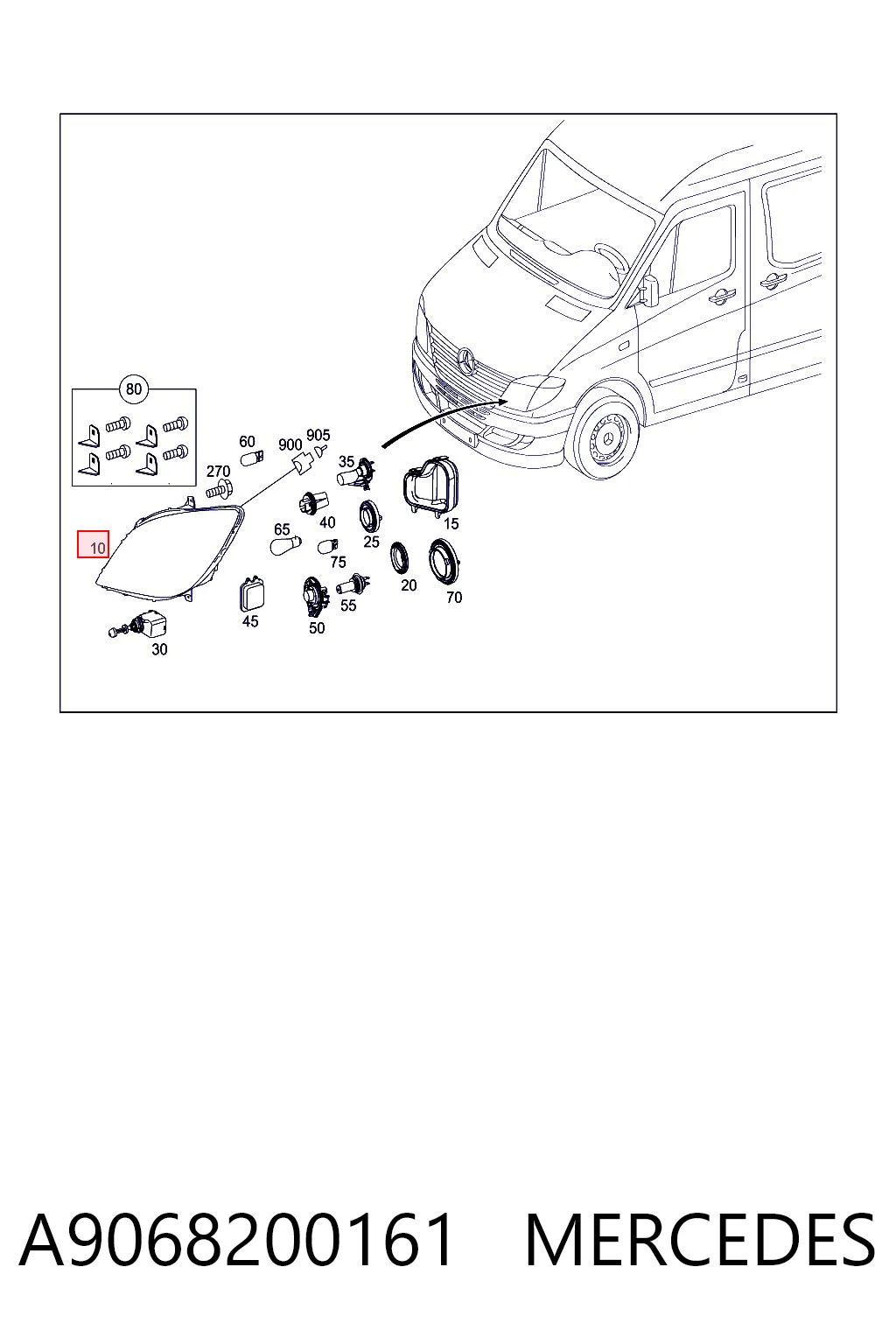 A9068200161 Mercedes