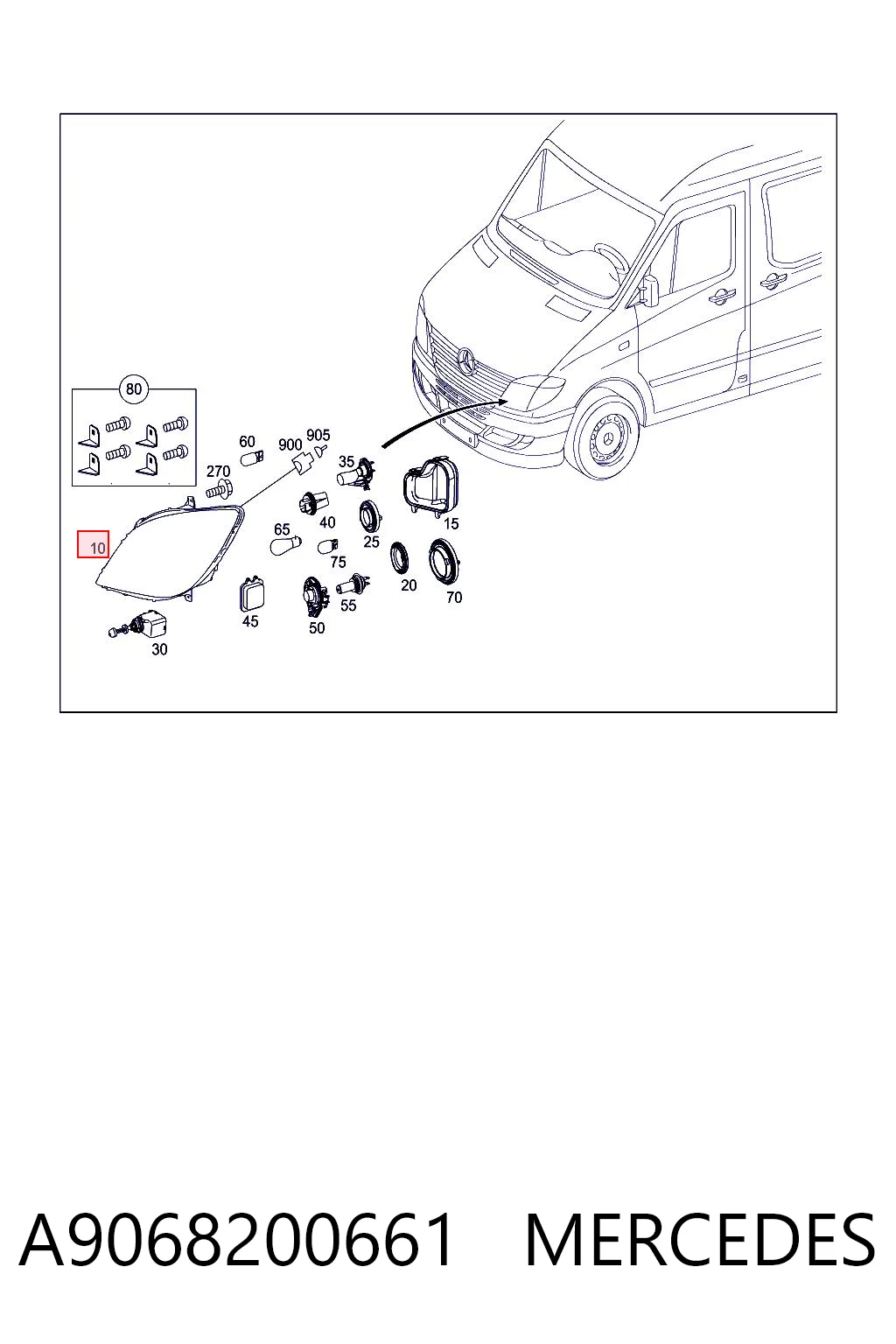 A9068200661 Mercedes