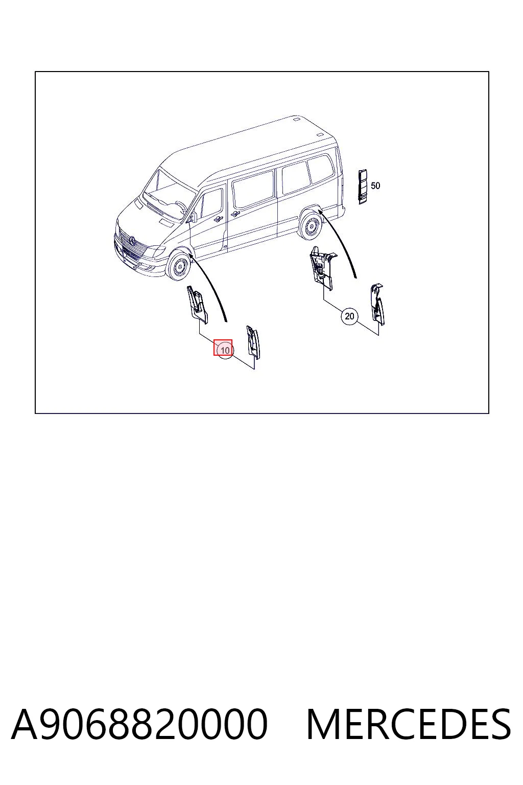 Comprar Juego de faldillas delanteras Mercedes Sprinter  906 a bajo precio