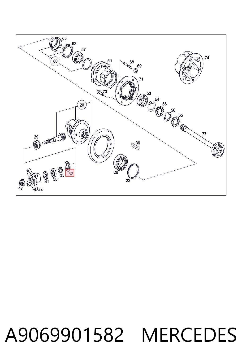 A9069901582 Mercedes