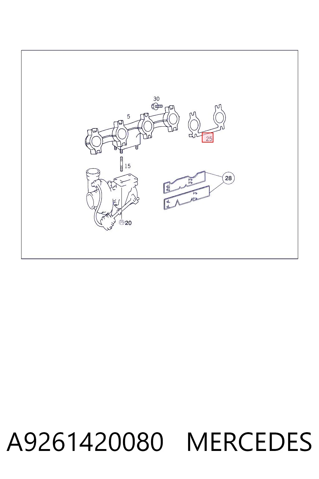 Junta colector escape para Mercedes Benz Truck TRUCK ATEGO 
