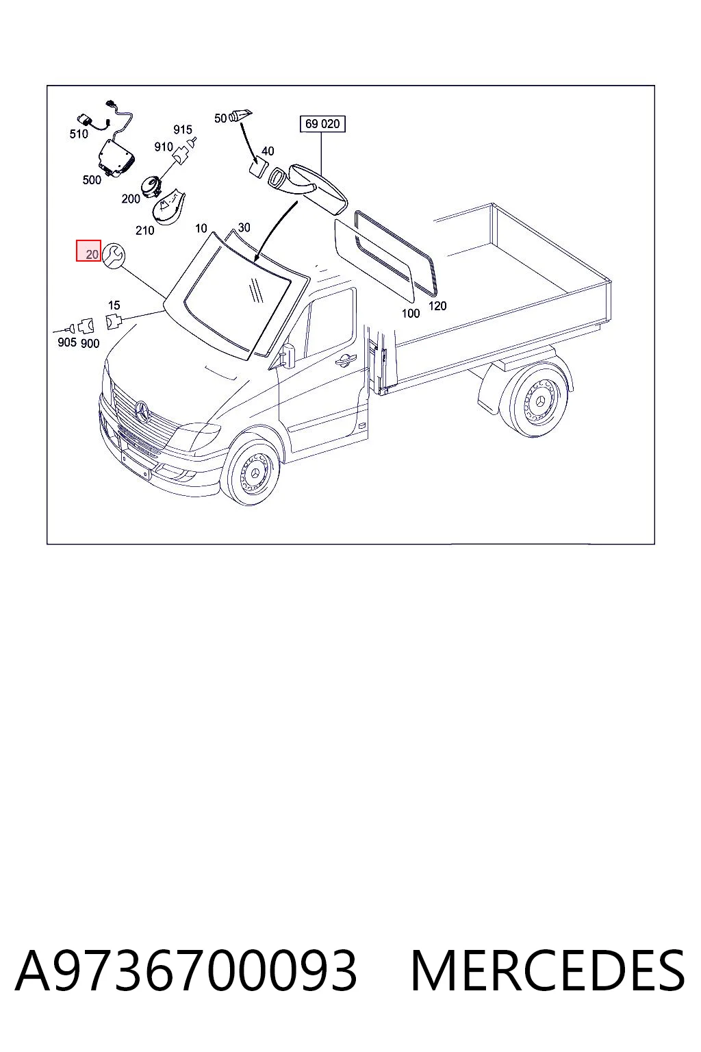 A9736700093 Mercedes