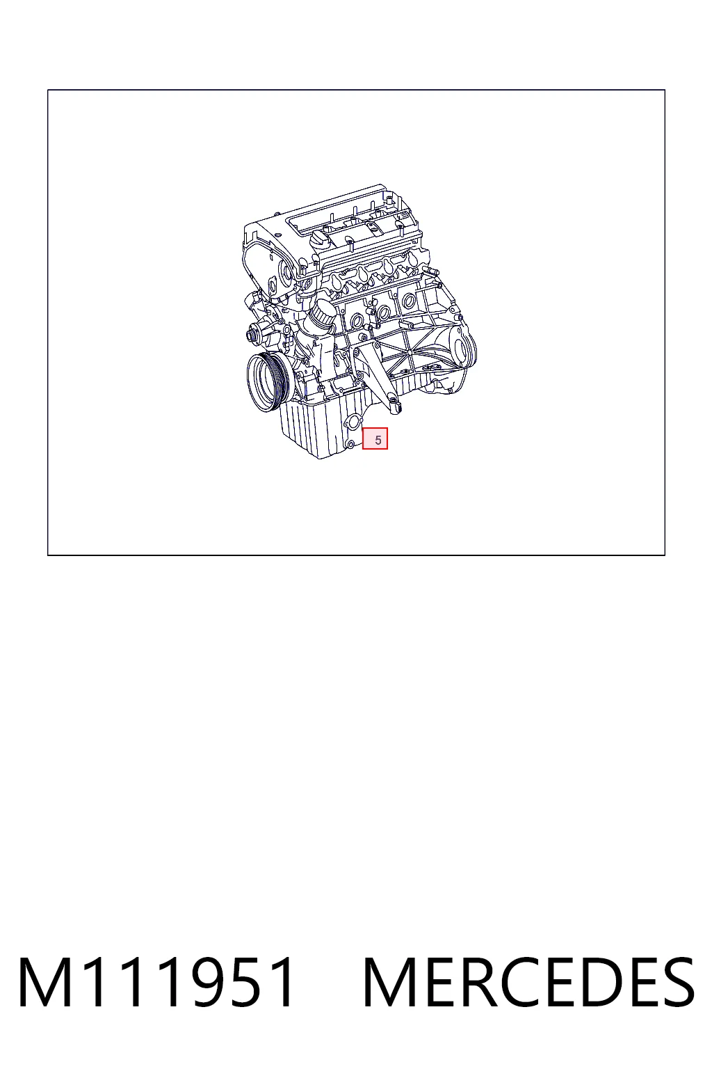 M111951 Mercedes Motor completo