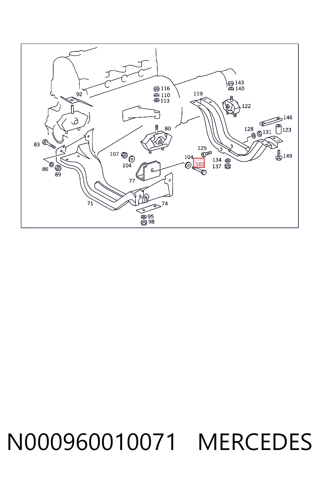 N000960010071 Mercedes