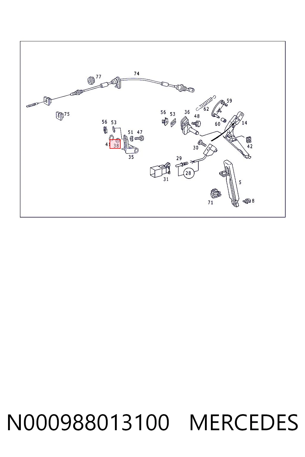 N000988013100 Mercedes