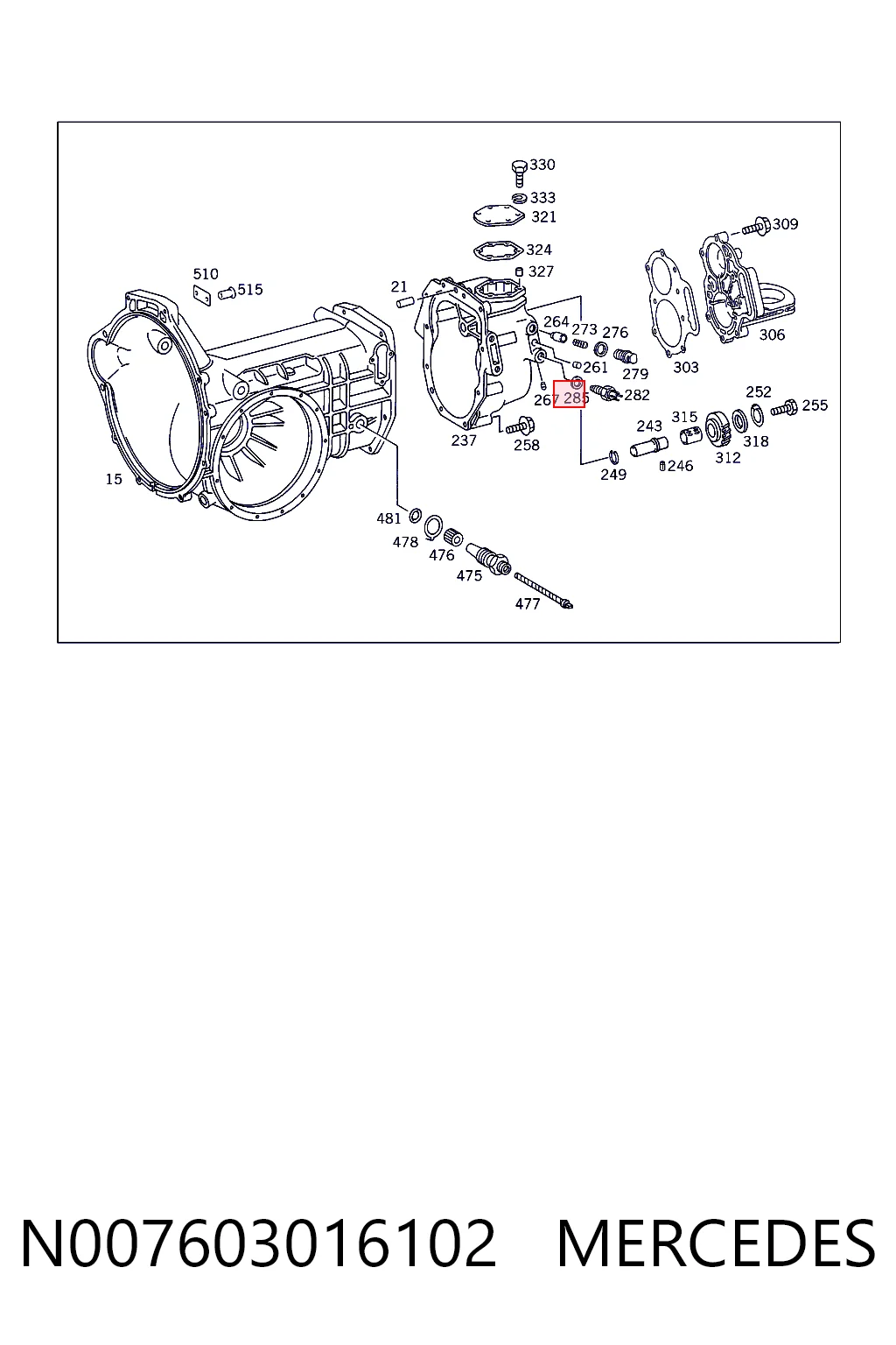 N007603016102 Mercedes