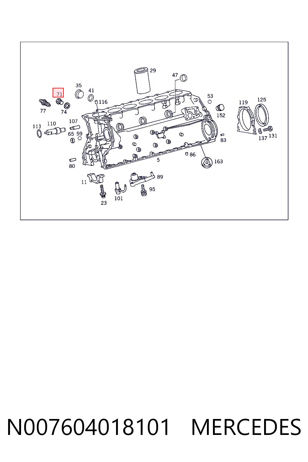 N007604018101 Mercedes