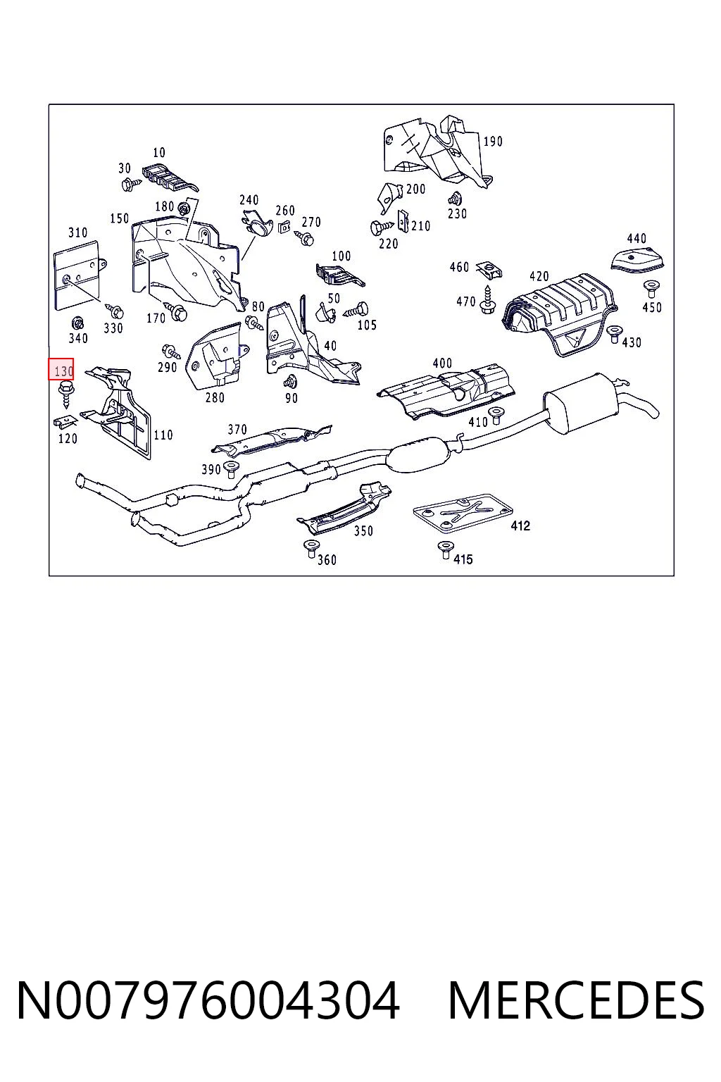 N007976004304 Mercedes