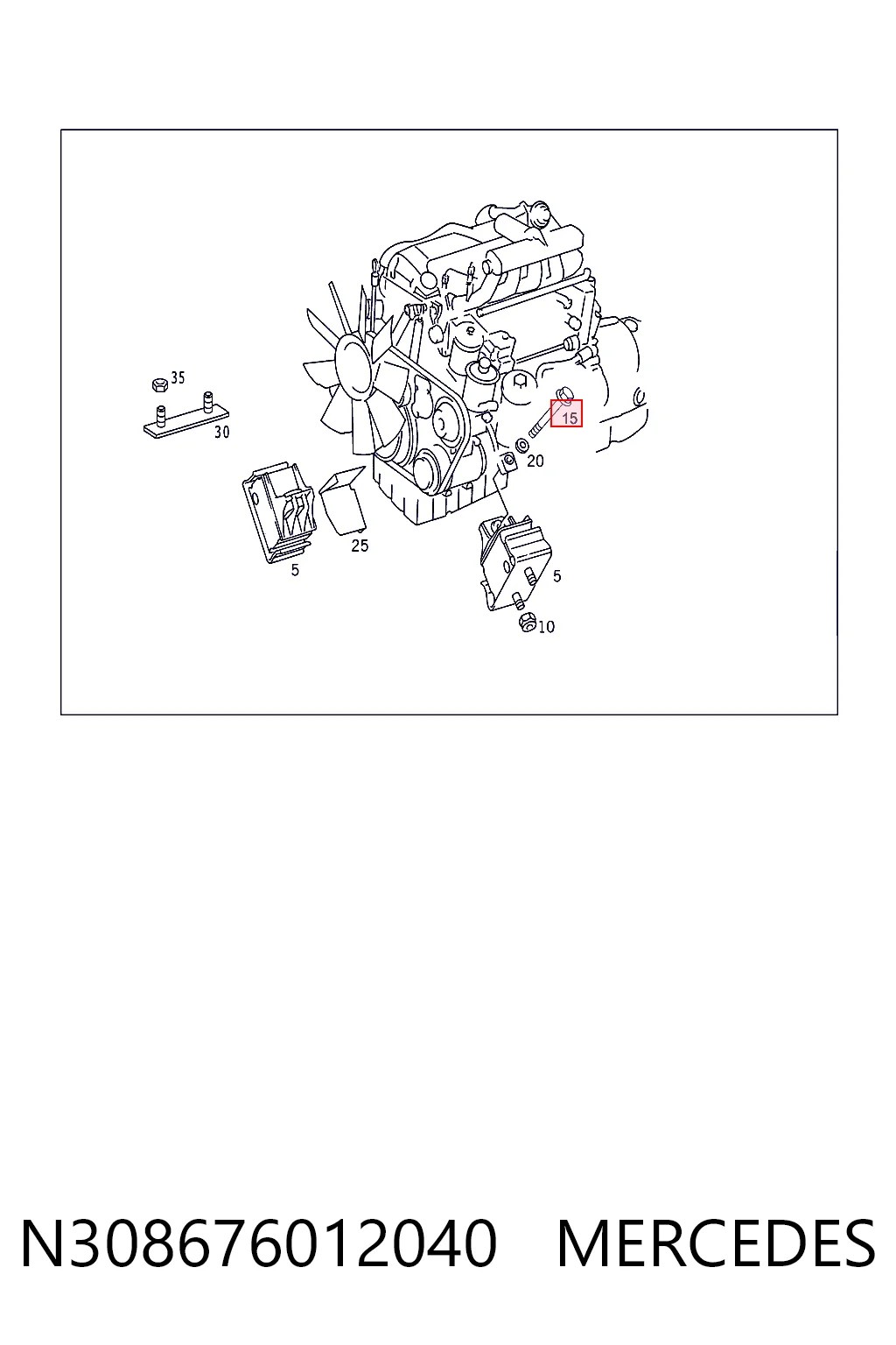 N308676012040 Mercedes