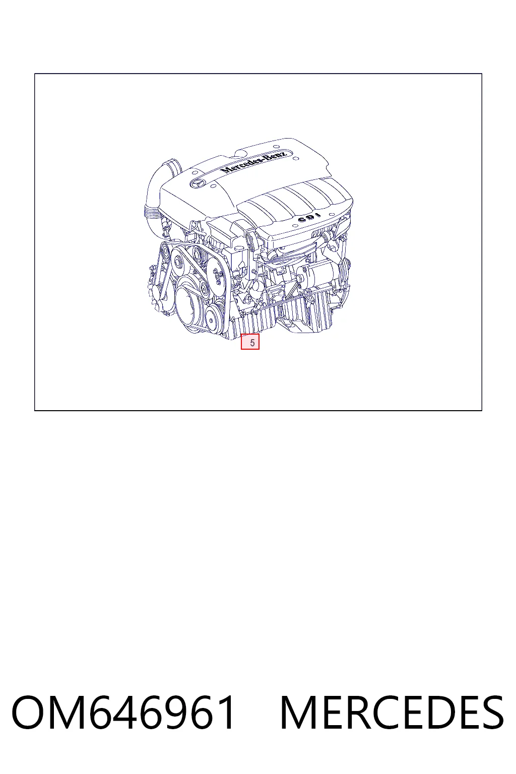 Motor completo OM646961 MERCEDES