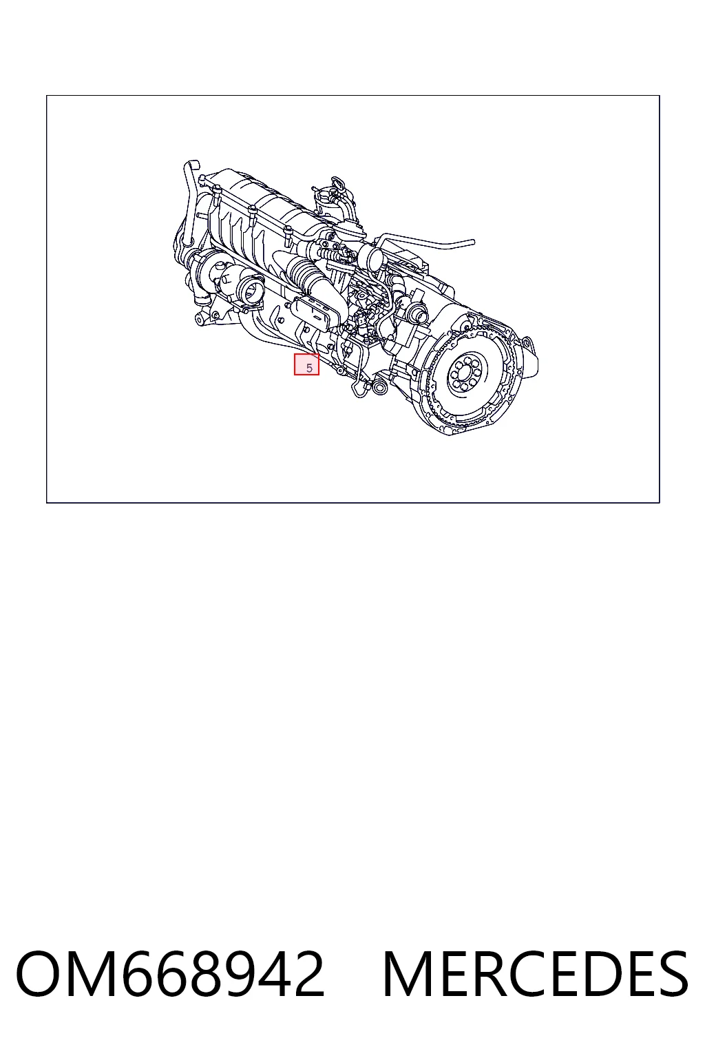 OM668942 Mercedes Motor completo