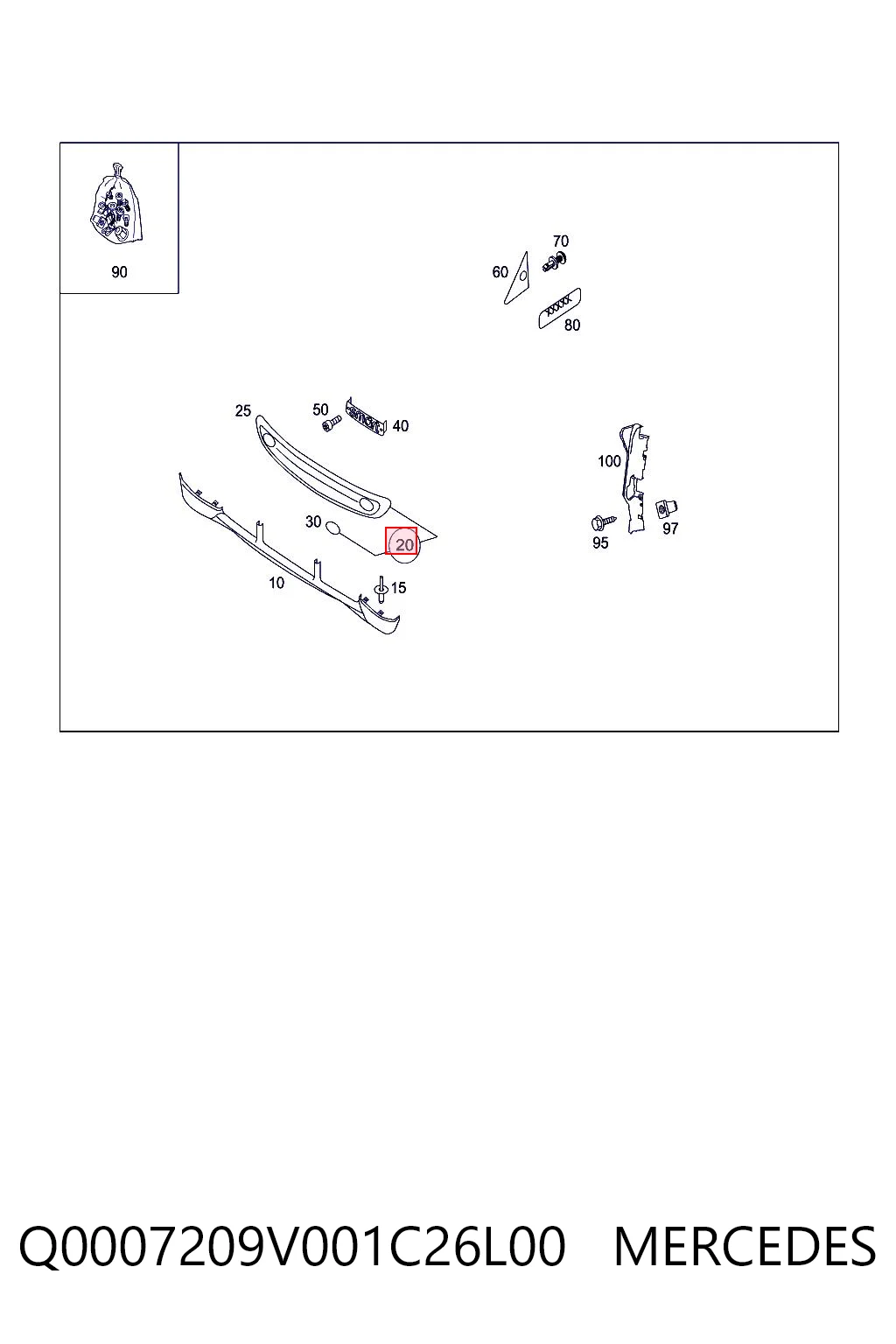 Comprar Parrilla del radiador Smart FORTWO  450 a bajo precio