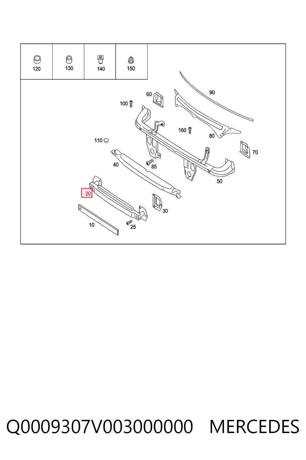 Comprar Refuerzo de parachoques delantero Smart FORTWO  450 a bajo precio