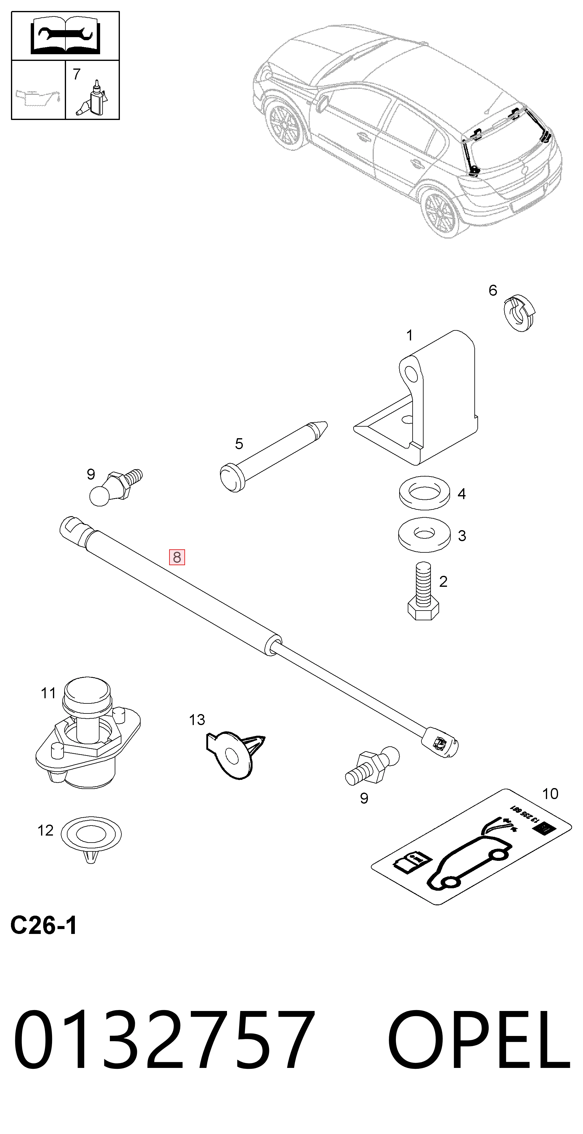 Comprar Amortiguador de puerta trasera Astra  L35