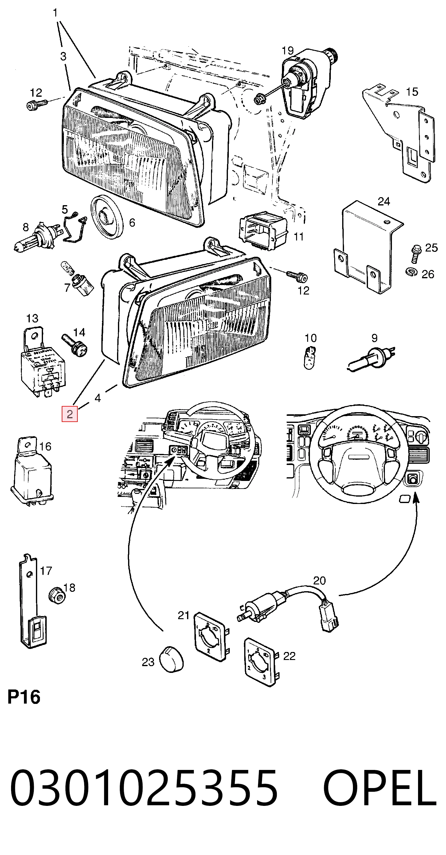 91143328 General Motors Faros