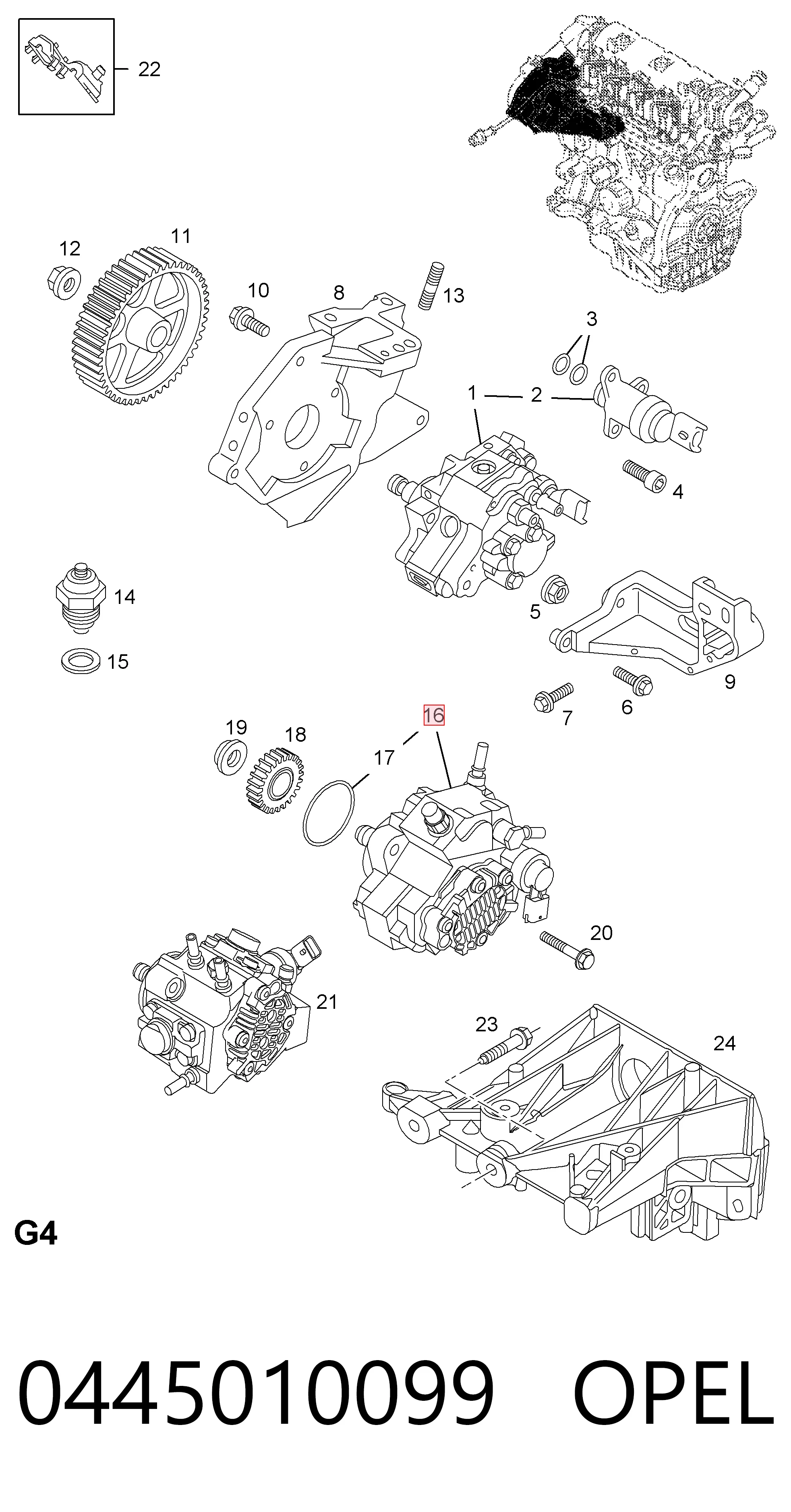 Bomba de inyección para Renault Scenic III JZ0, JZ1