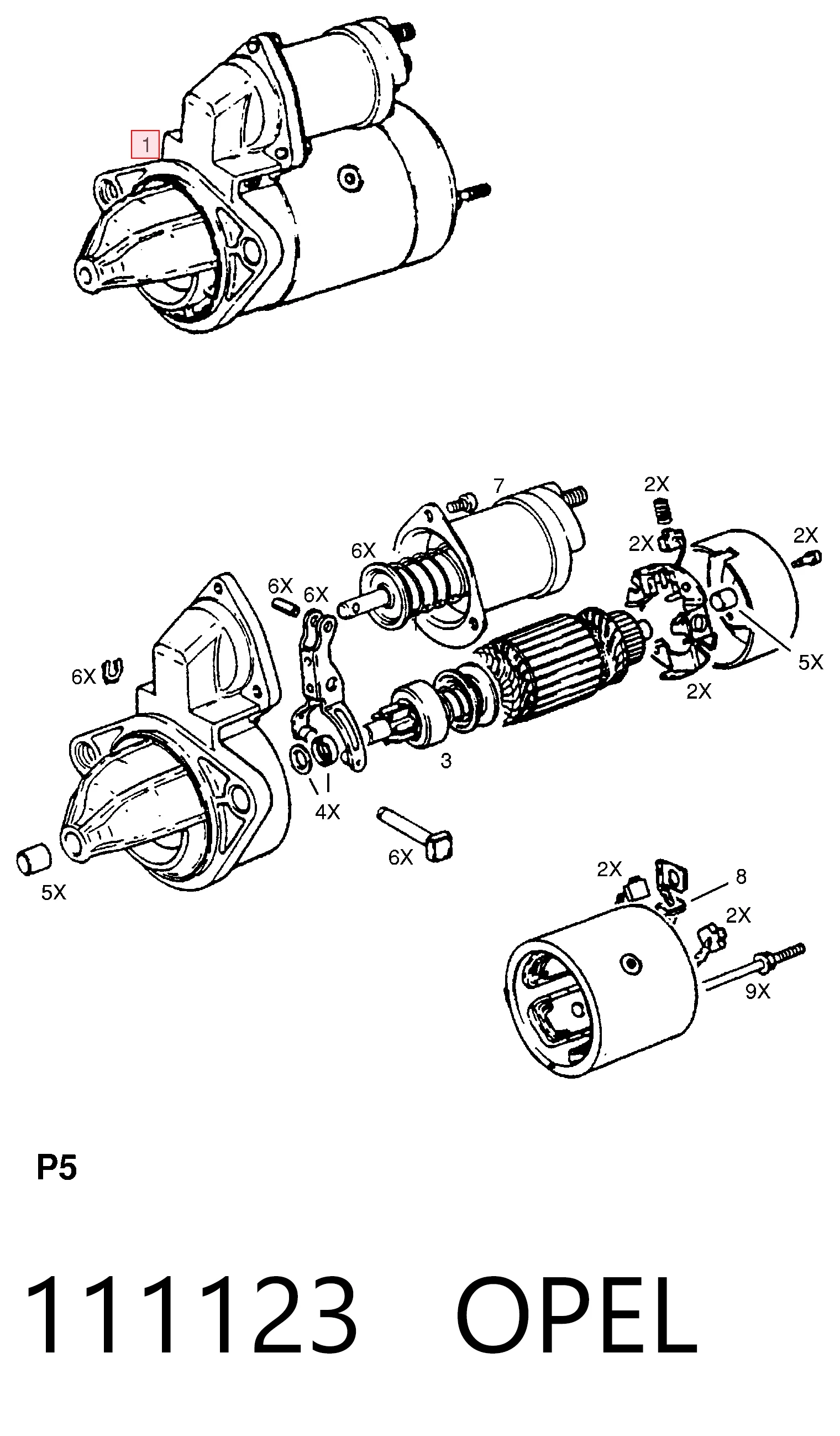111123 Opel Arranque motores