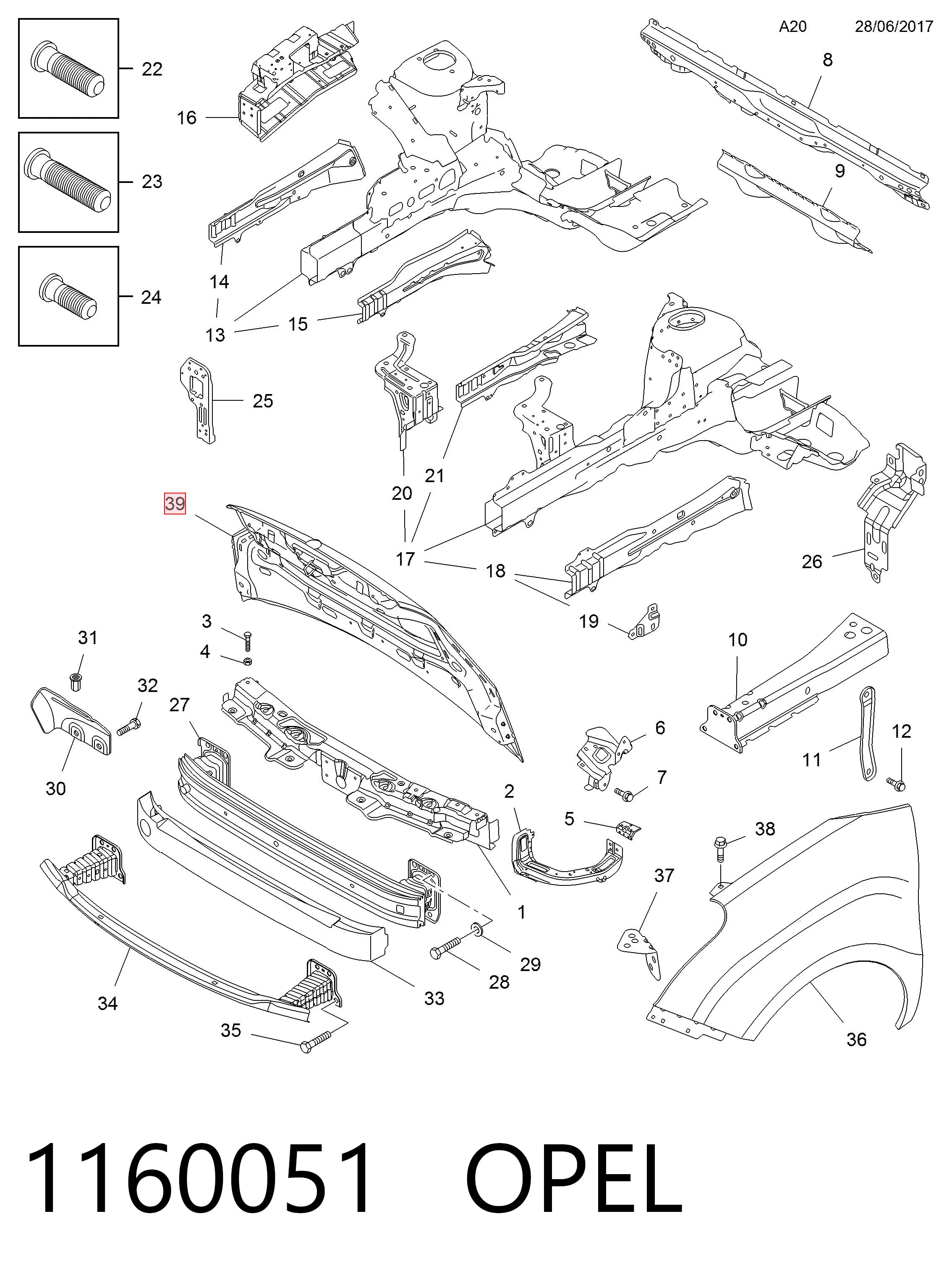 Capó del motor Fiat Doblo II furgoneta (263) (2010 - 2022) precio, desde 179,46 EUR