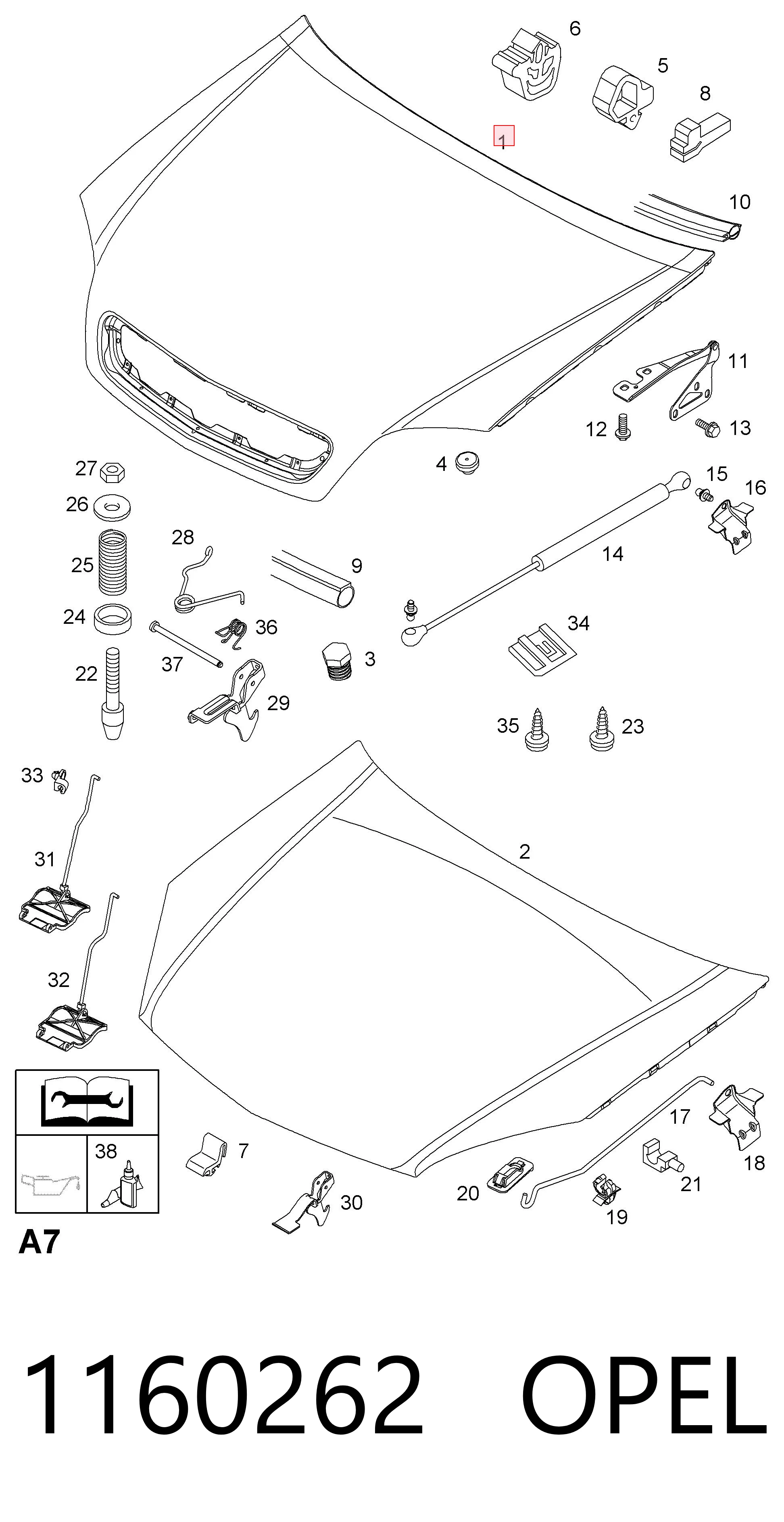 Capó del motor Jumasa 5033080 precio, desde 39,20 EUR
