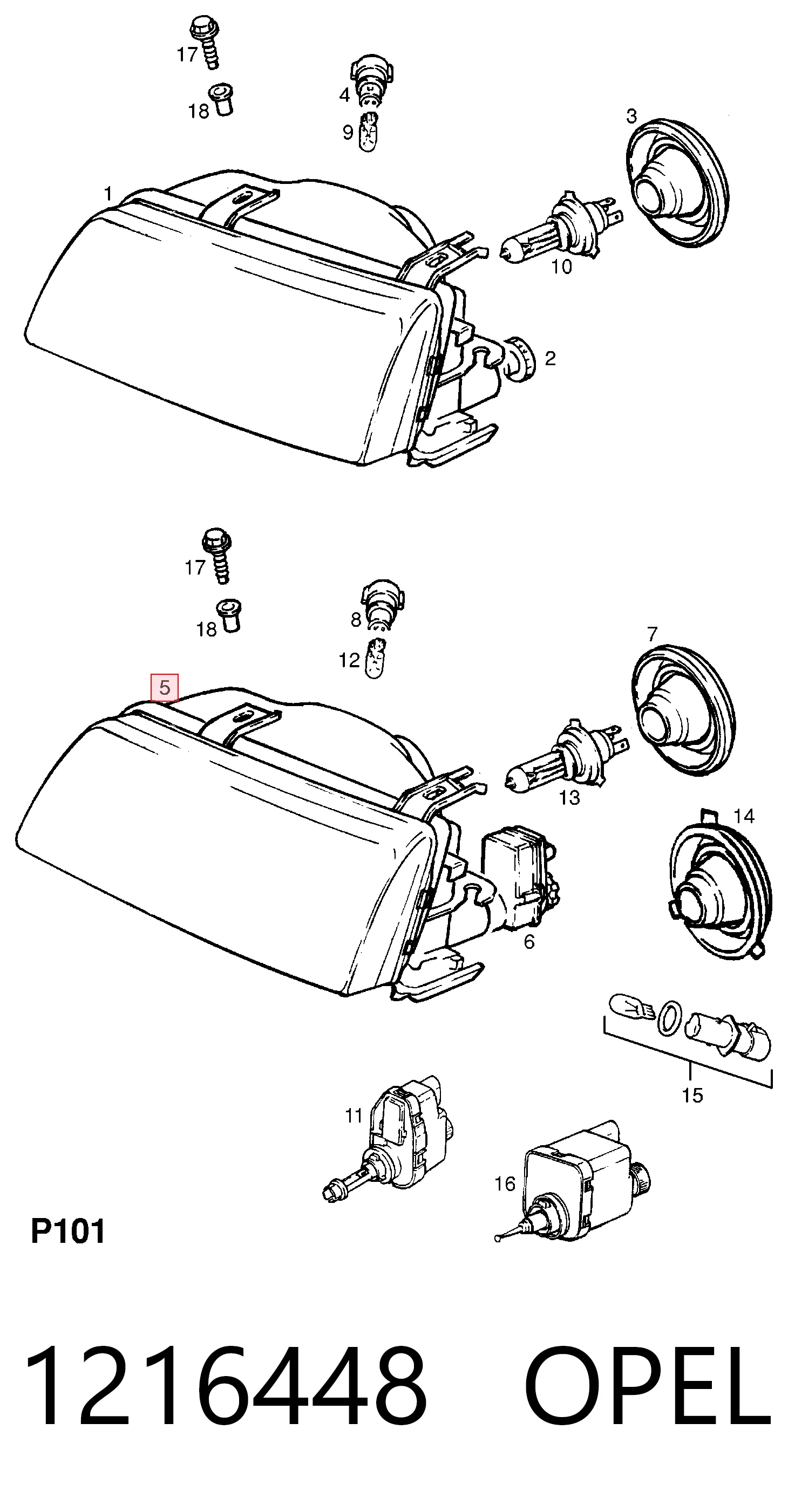 301031306 Bosch Luz derecha