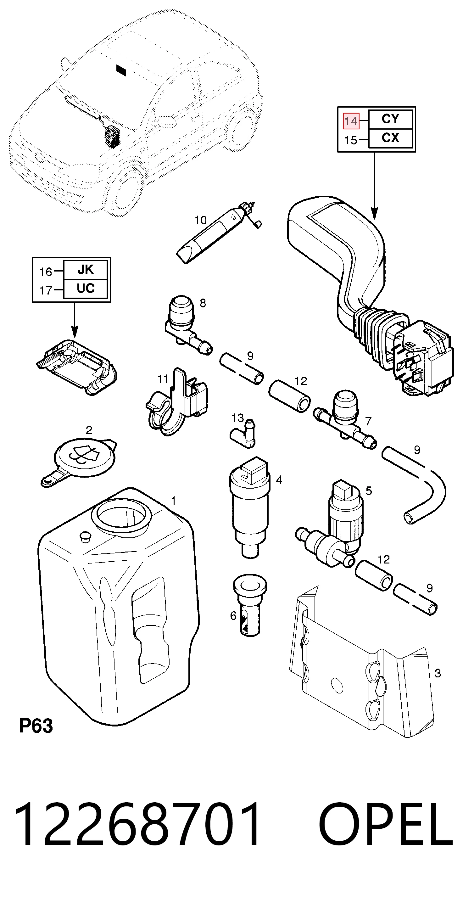 Conmutador derecho de la columna de dirección General Motors 09185417 precio, desde 23,23 EUR