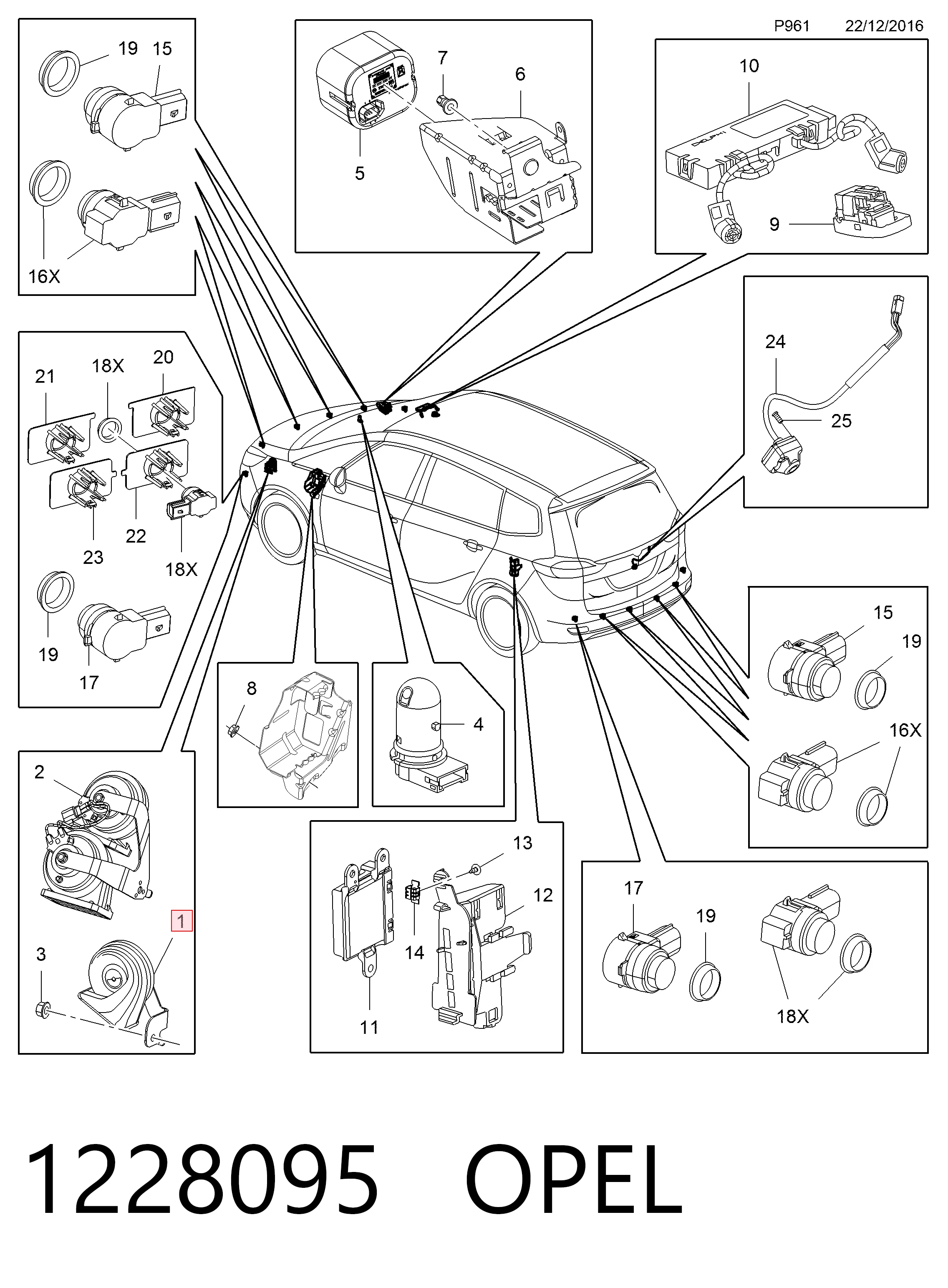 Comprar Claxon Opel Zafira P12 a bajo precio
