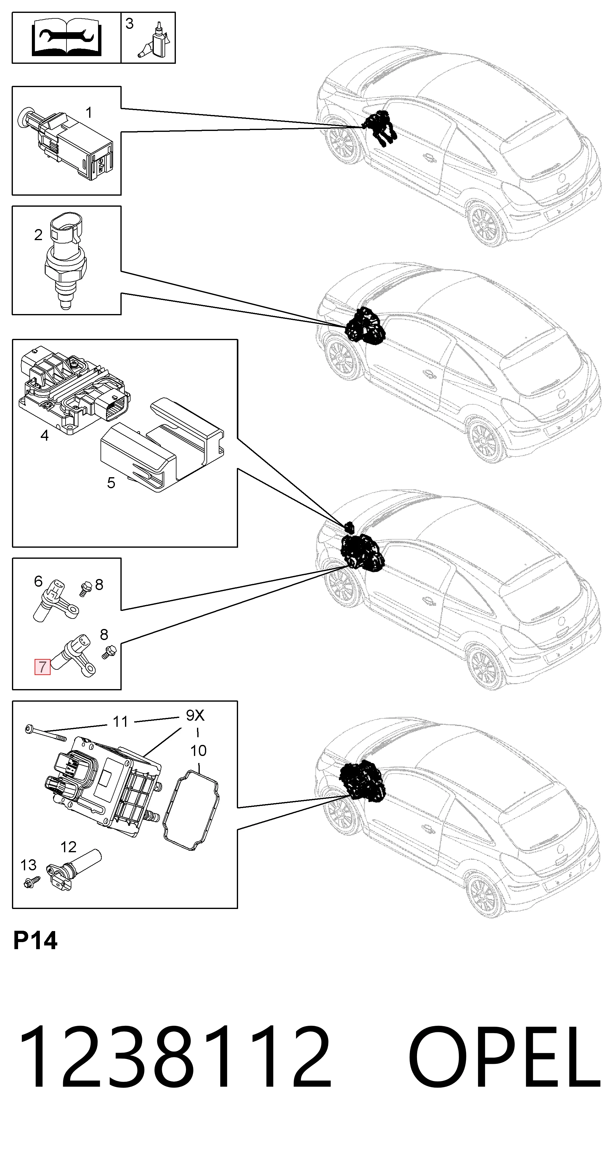 Sensor velocimetro General Motors 1238112 precio, desde 54,25 EUR