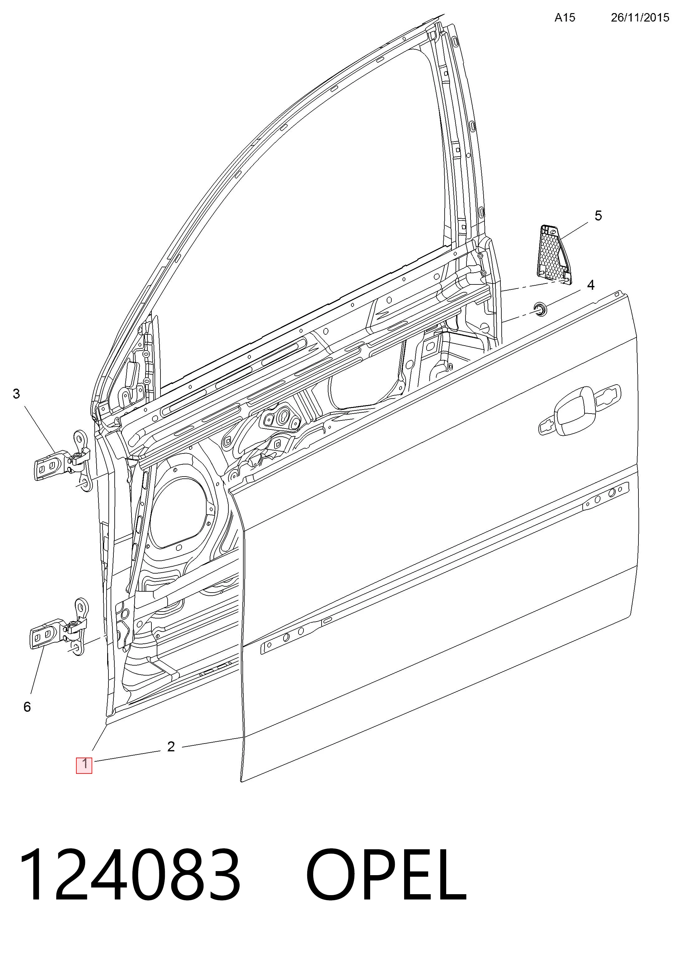 Comprar Puerta delantera izquierda Opel Vectra   a bajo precio