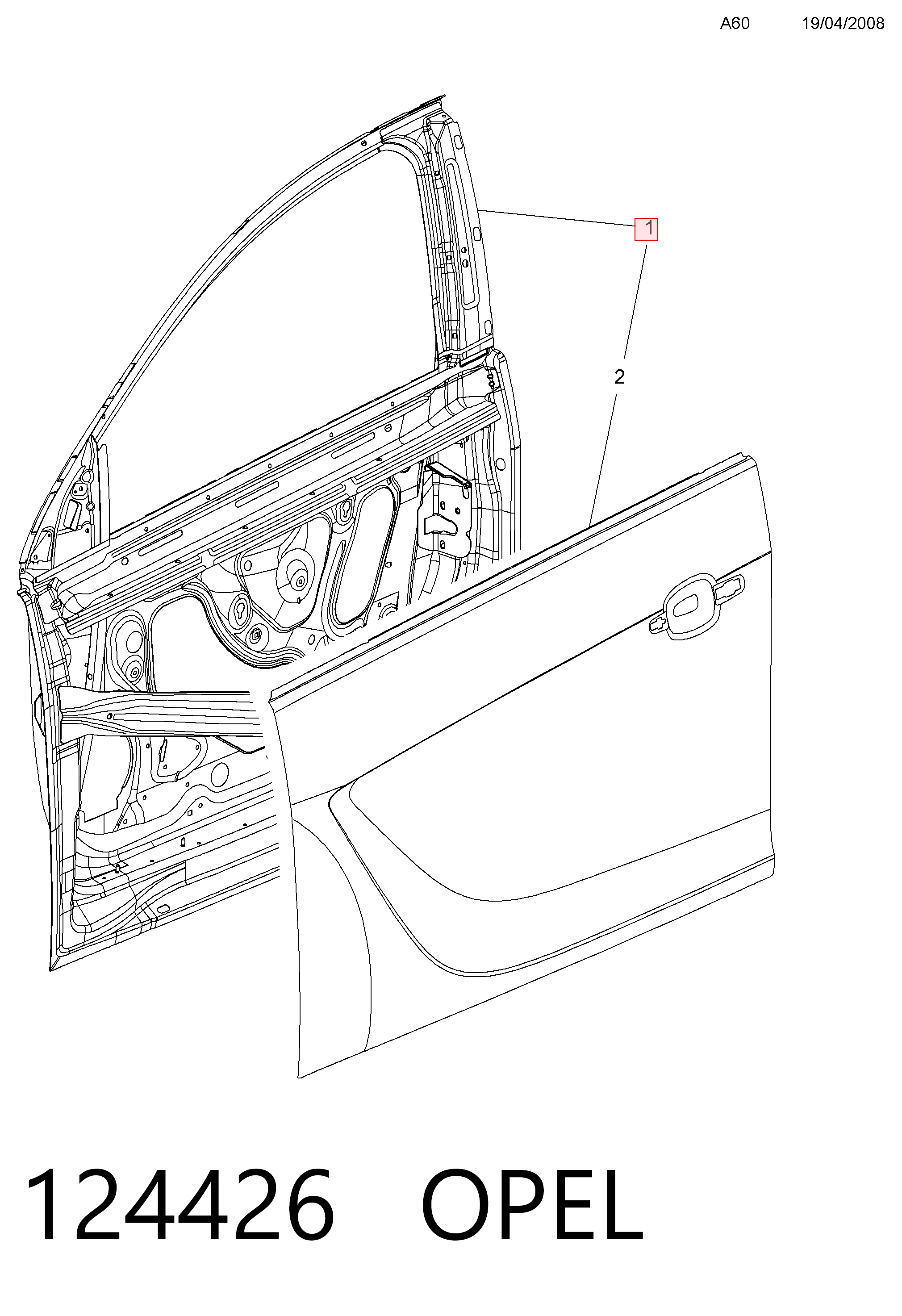  Puerta delantera izquierda Opel Insignia 