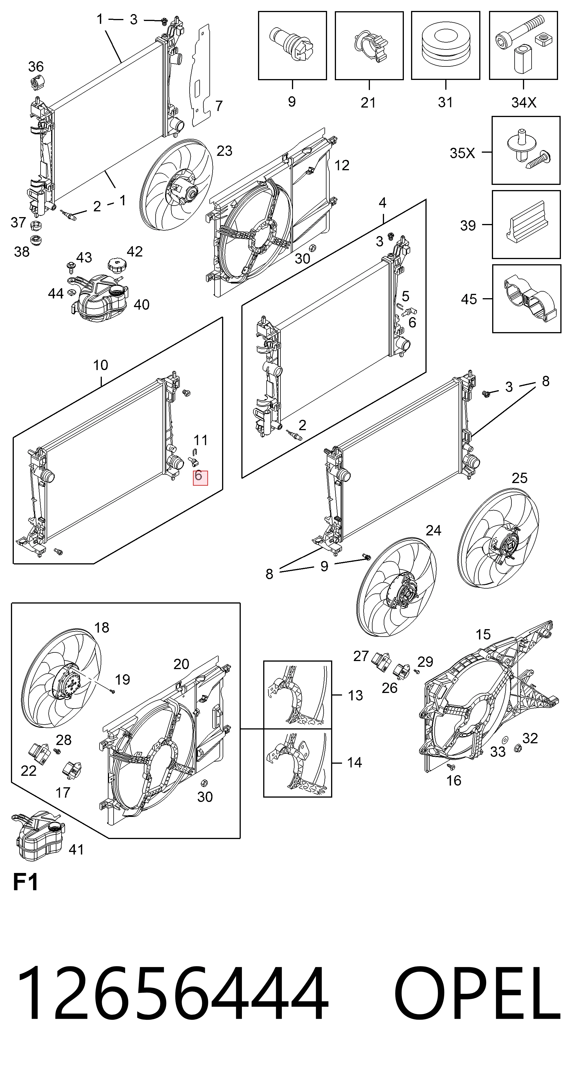Sensor de temperatura del motor para Opel Insignia  (G09)