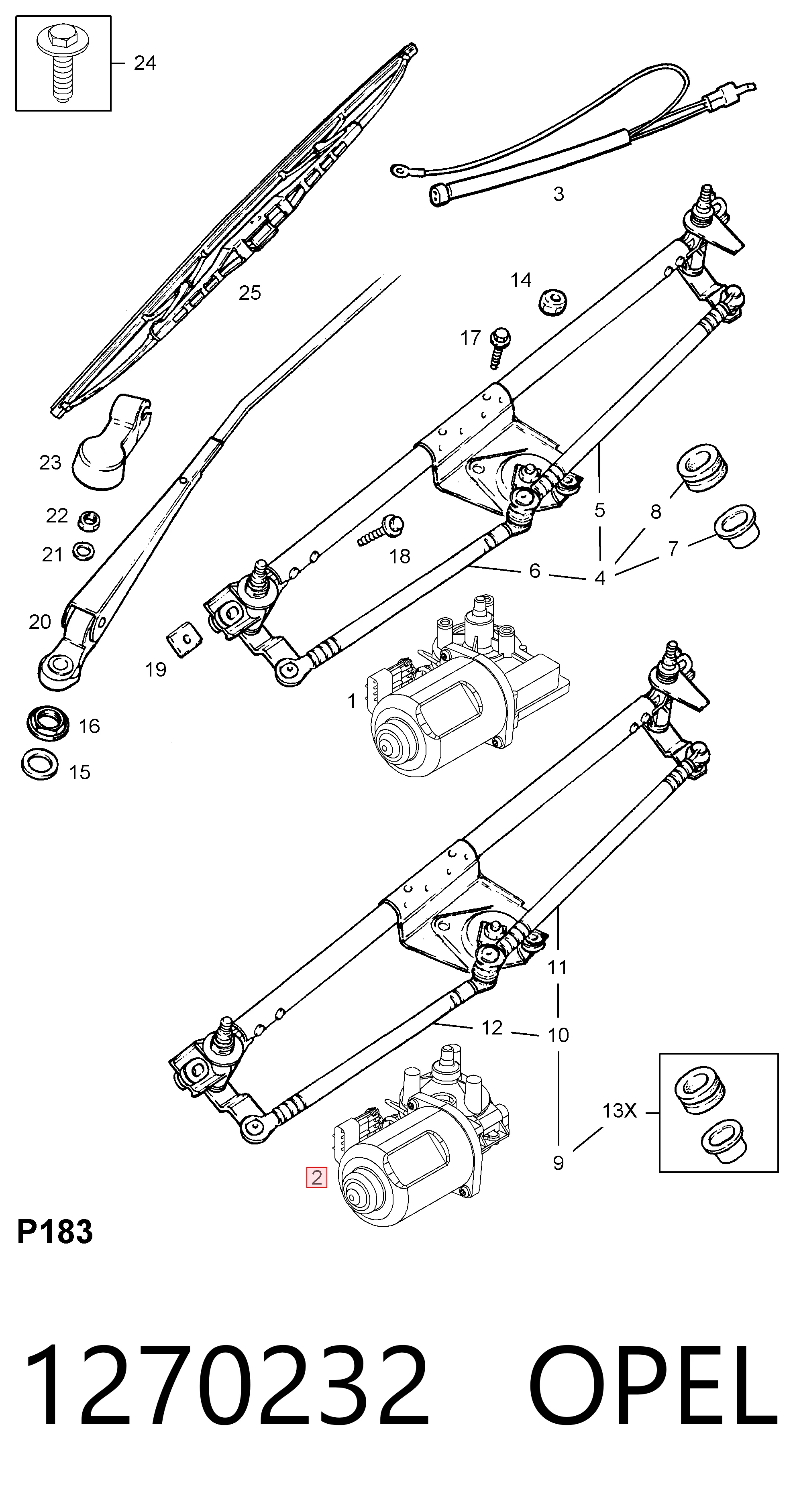 Comprar Motor limpiaparabrisas Opel Corsa B S93