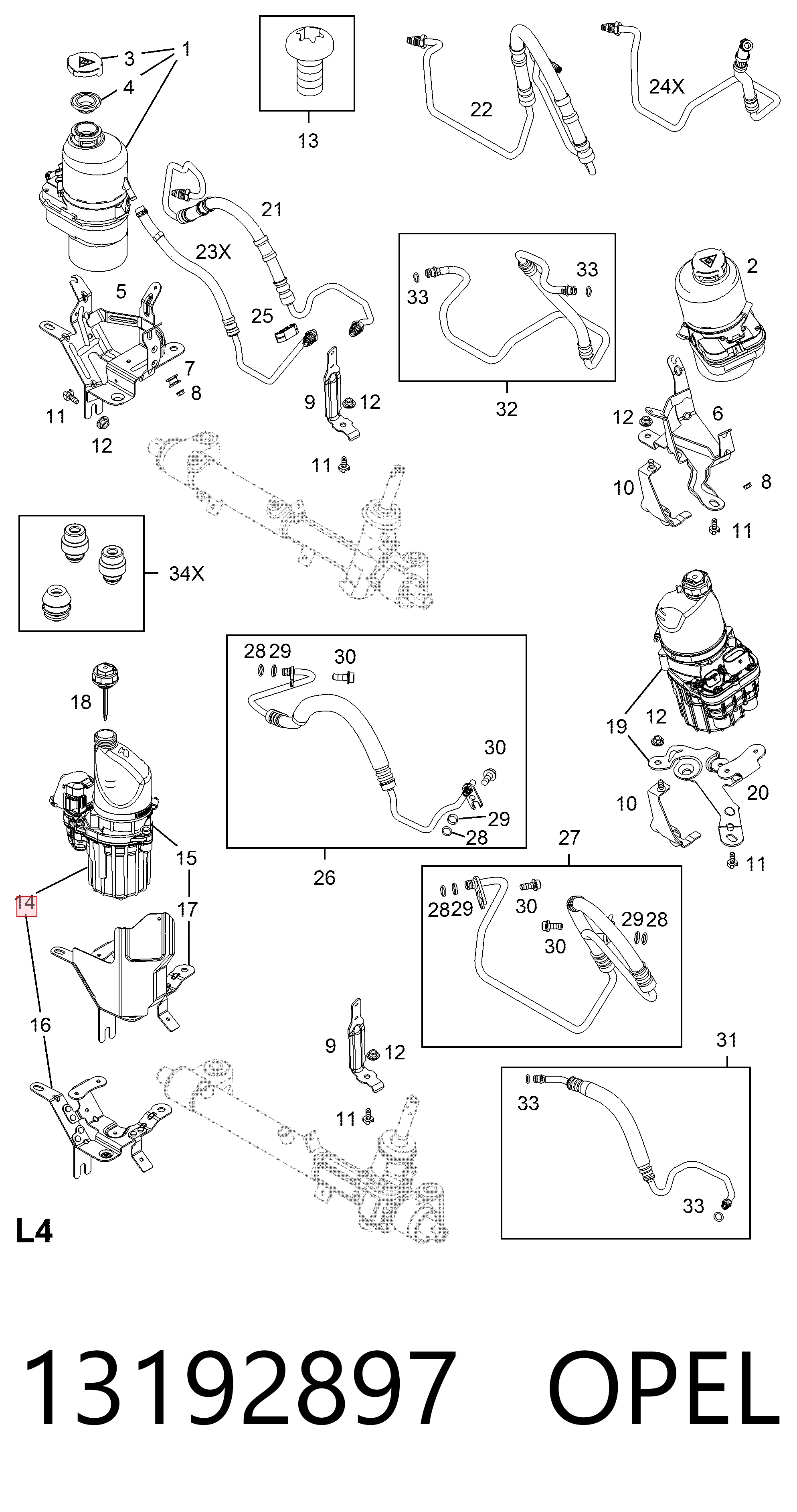 Bomba de dirección hidráulica Motorherz G3101RB