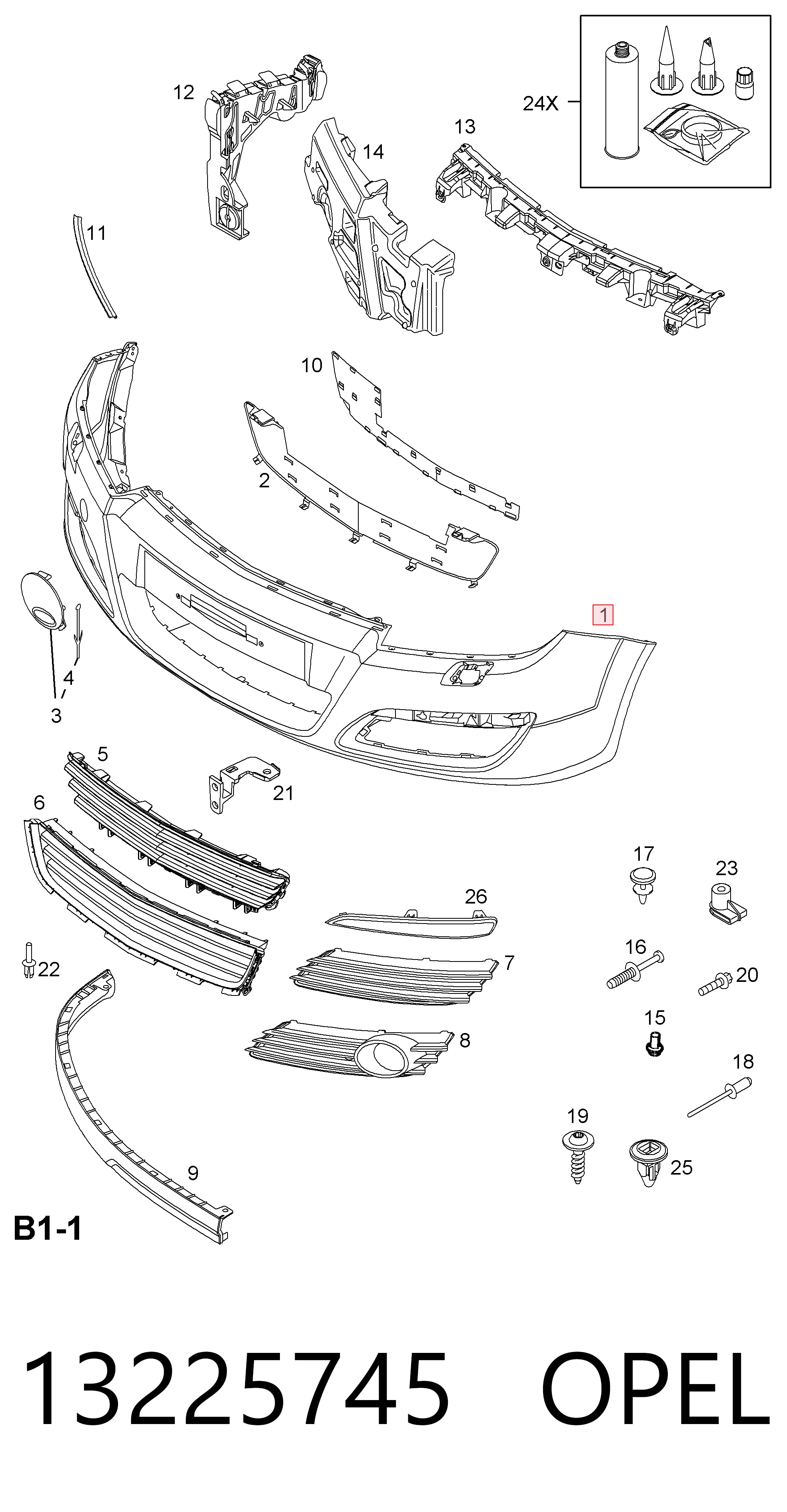 Paragolpes 5510071 Polcar