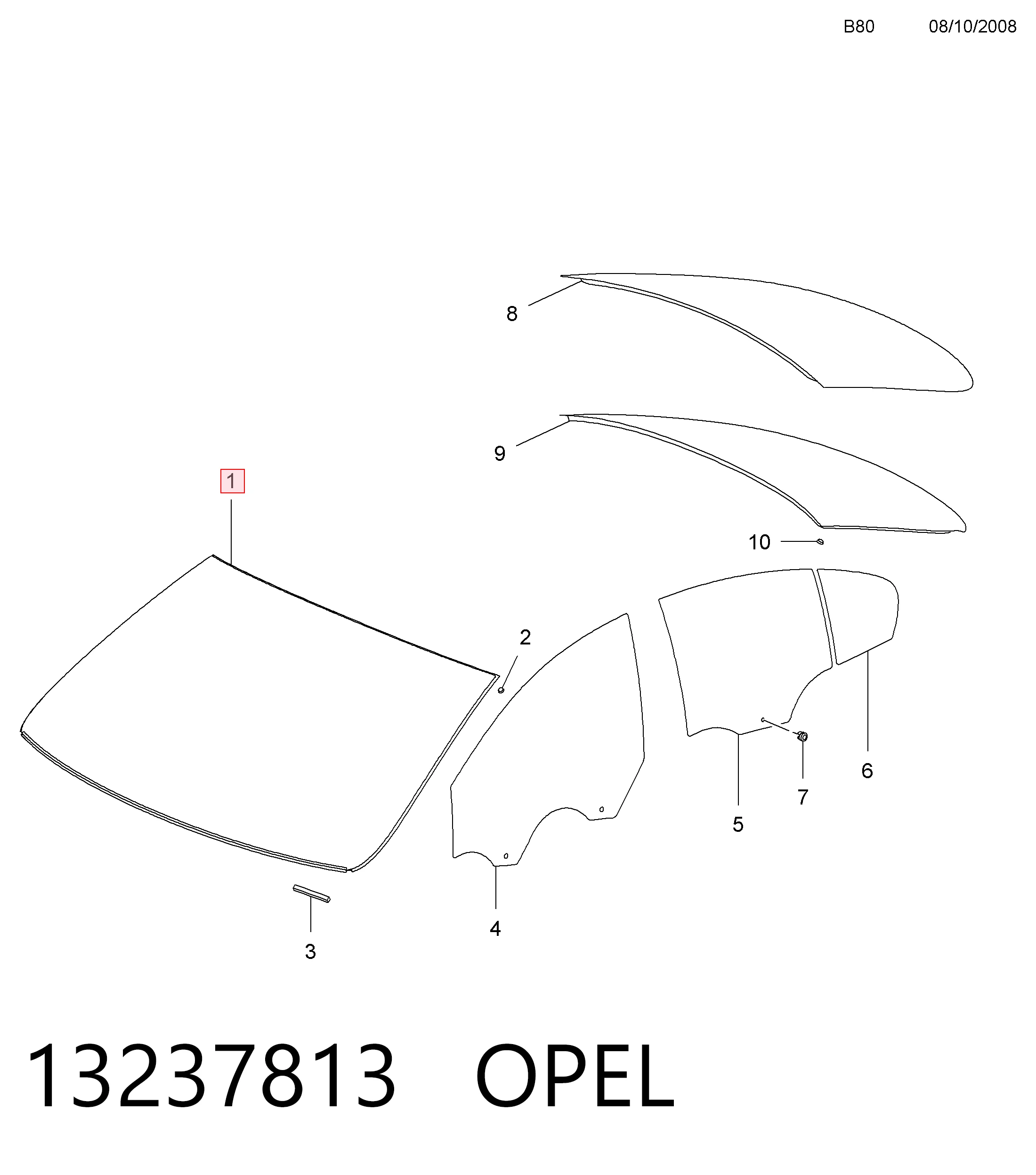  Parabrisas Opel Insignia 