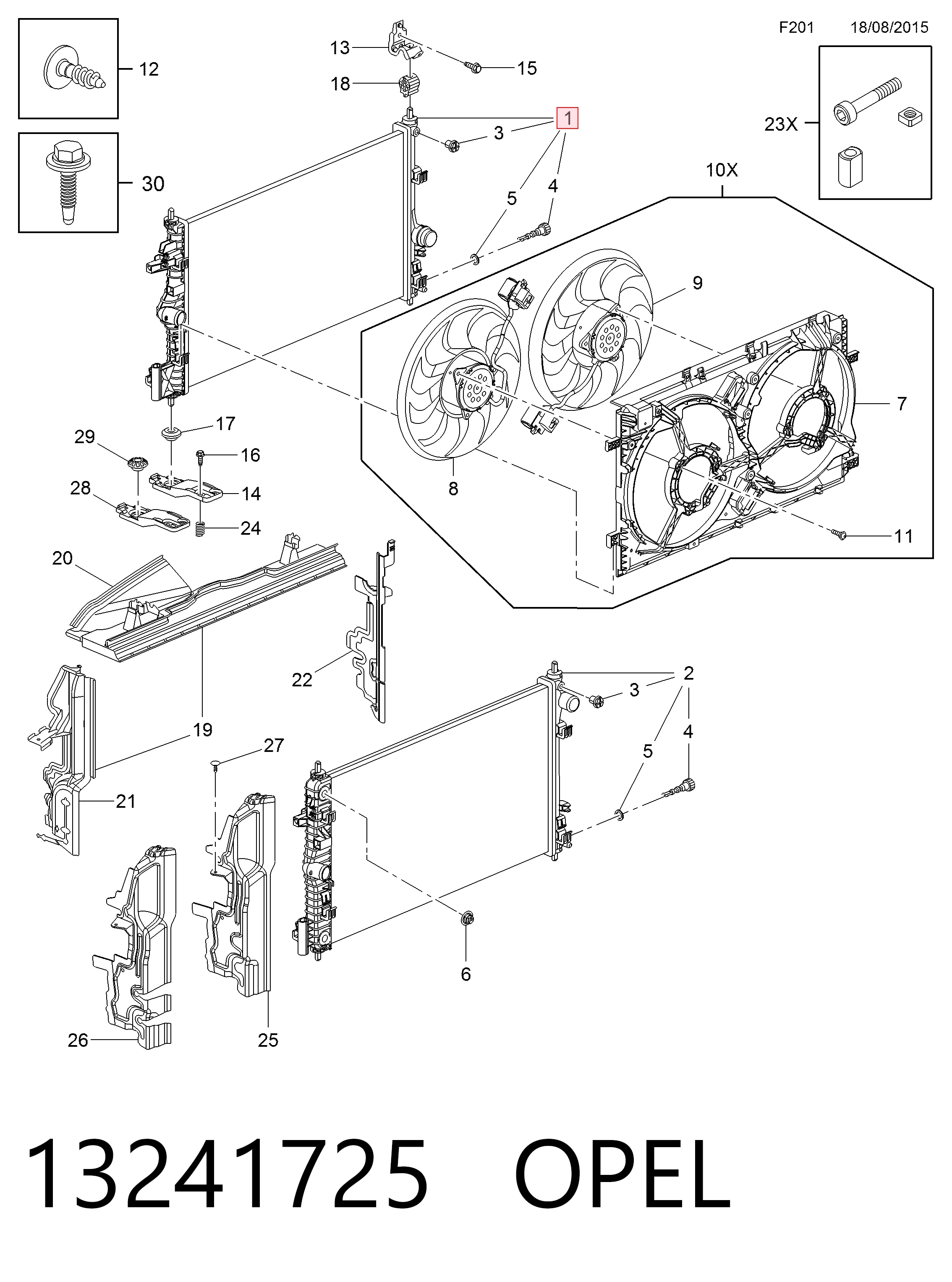 Água radiador Opel Insignia  desde 102,30 €