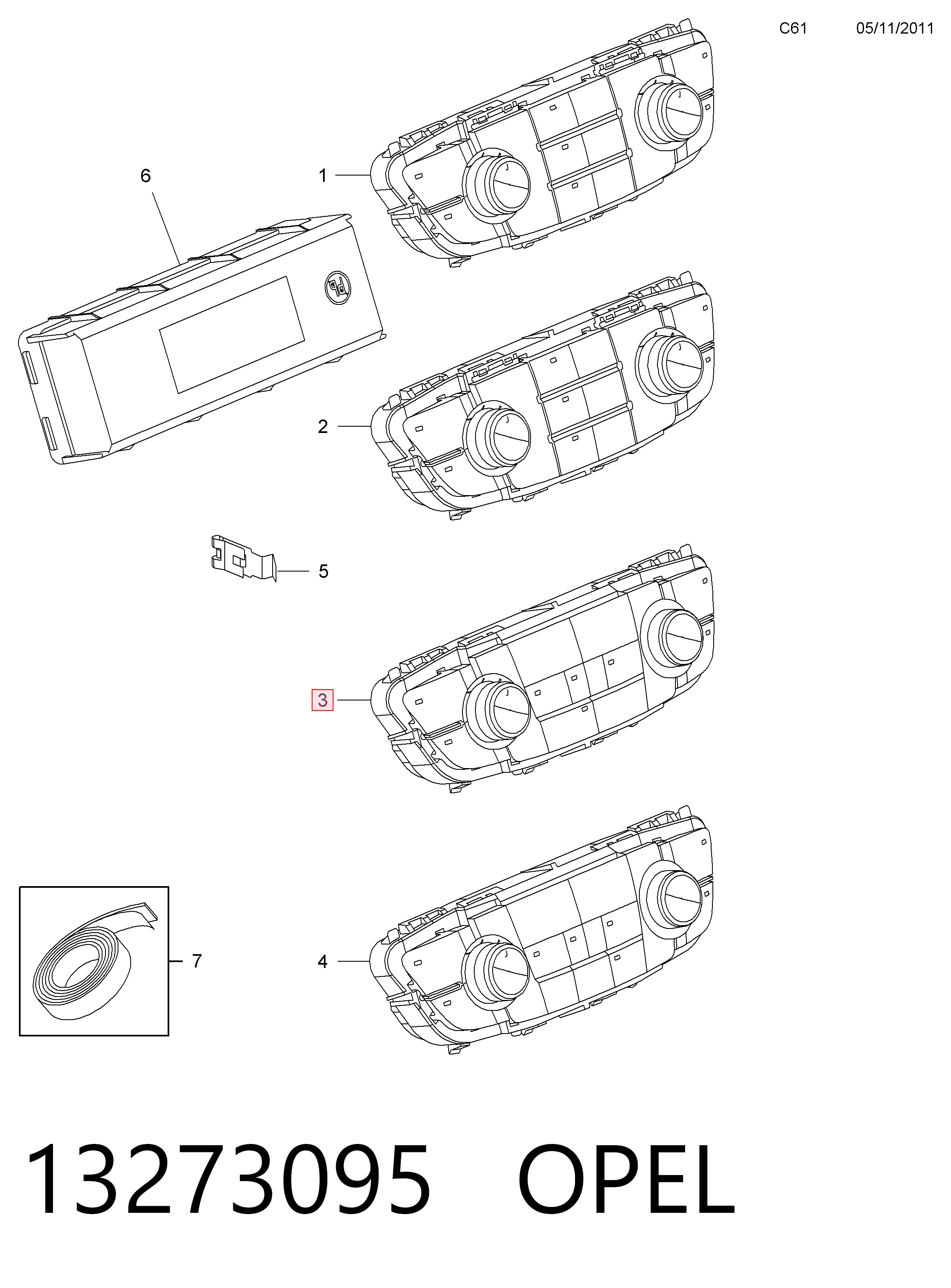 Unidad de control de la ventilación para Opel Insignia A G09