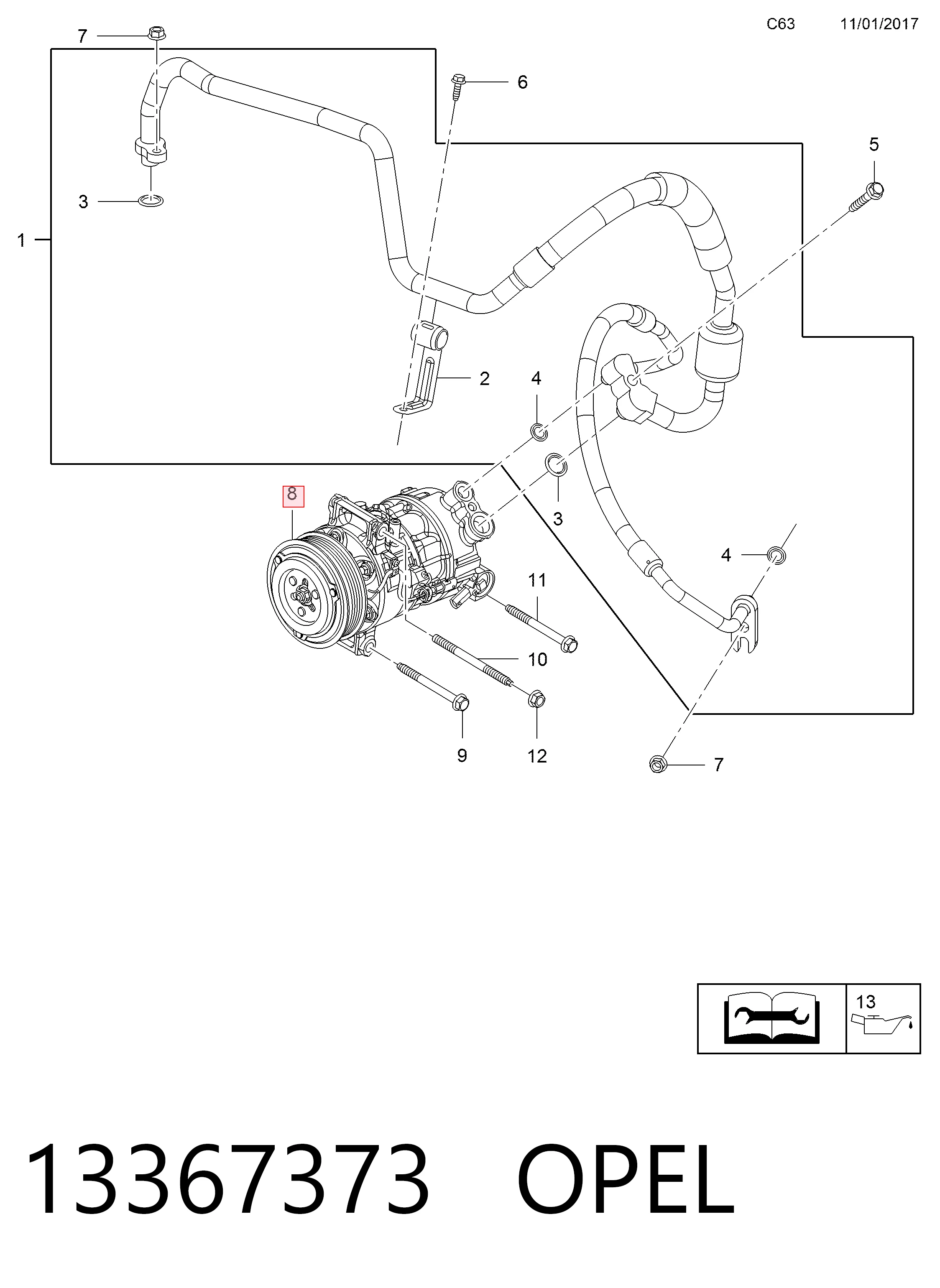 Compresor ac General Motors 95525473 precio, desde 132,13 EUR