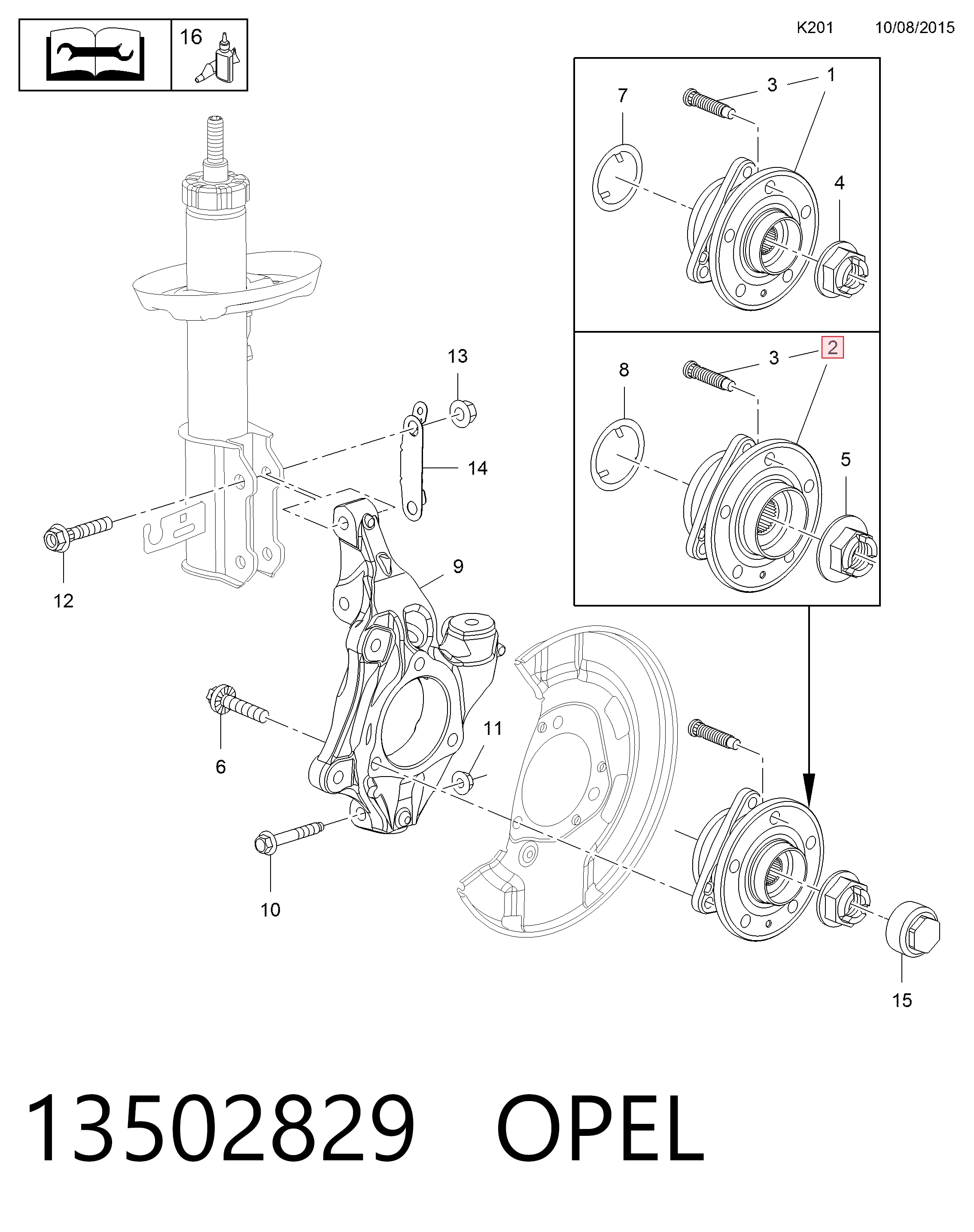 Comprar Cubo de rueda delantero Opel Astra   a bajo precio