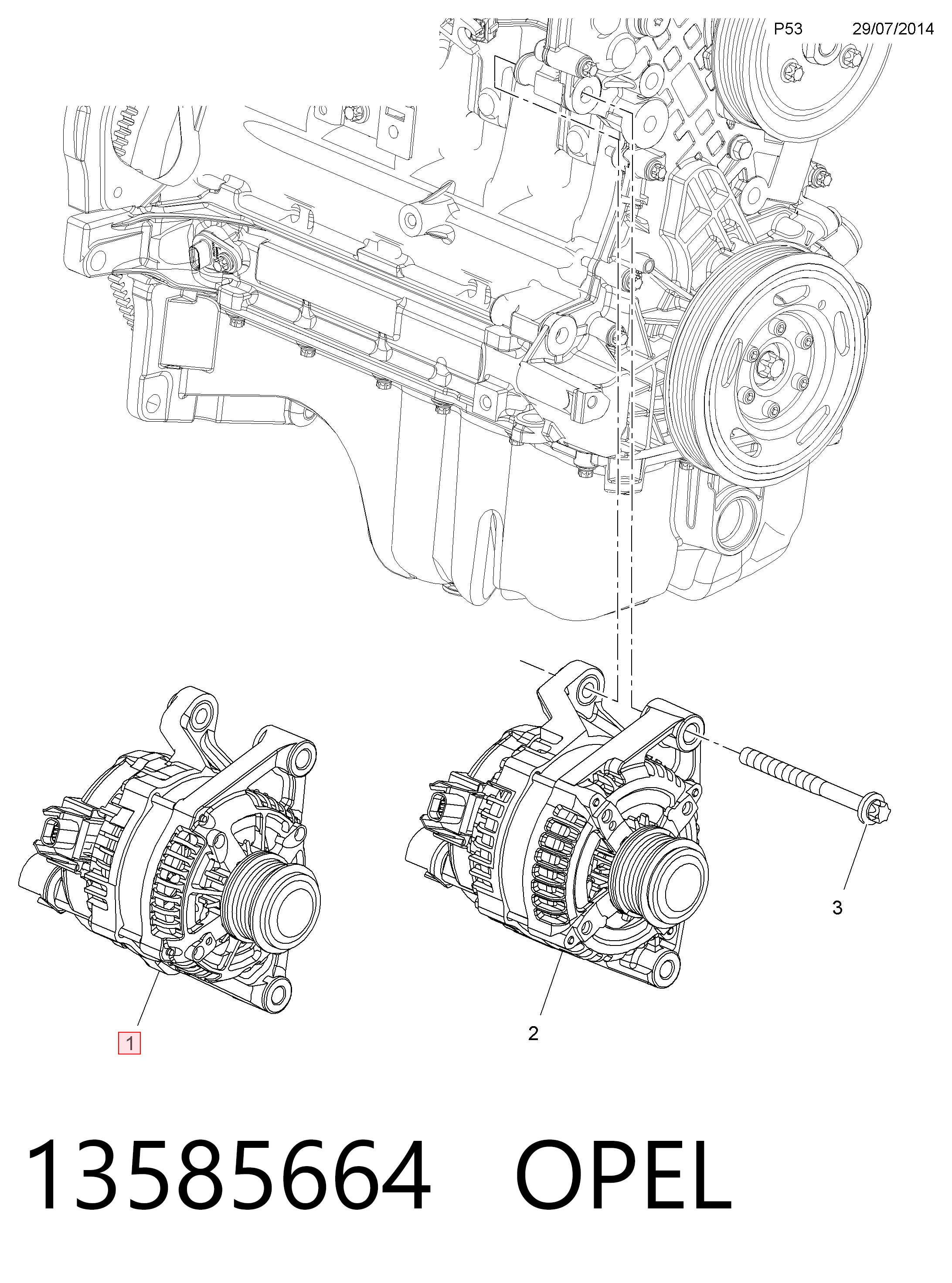 Comprar 13520812 General Motors Dynamo