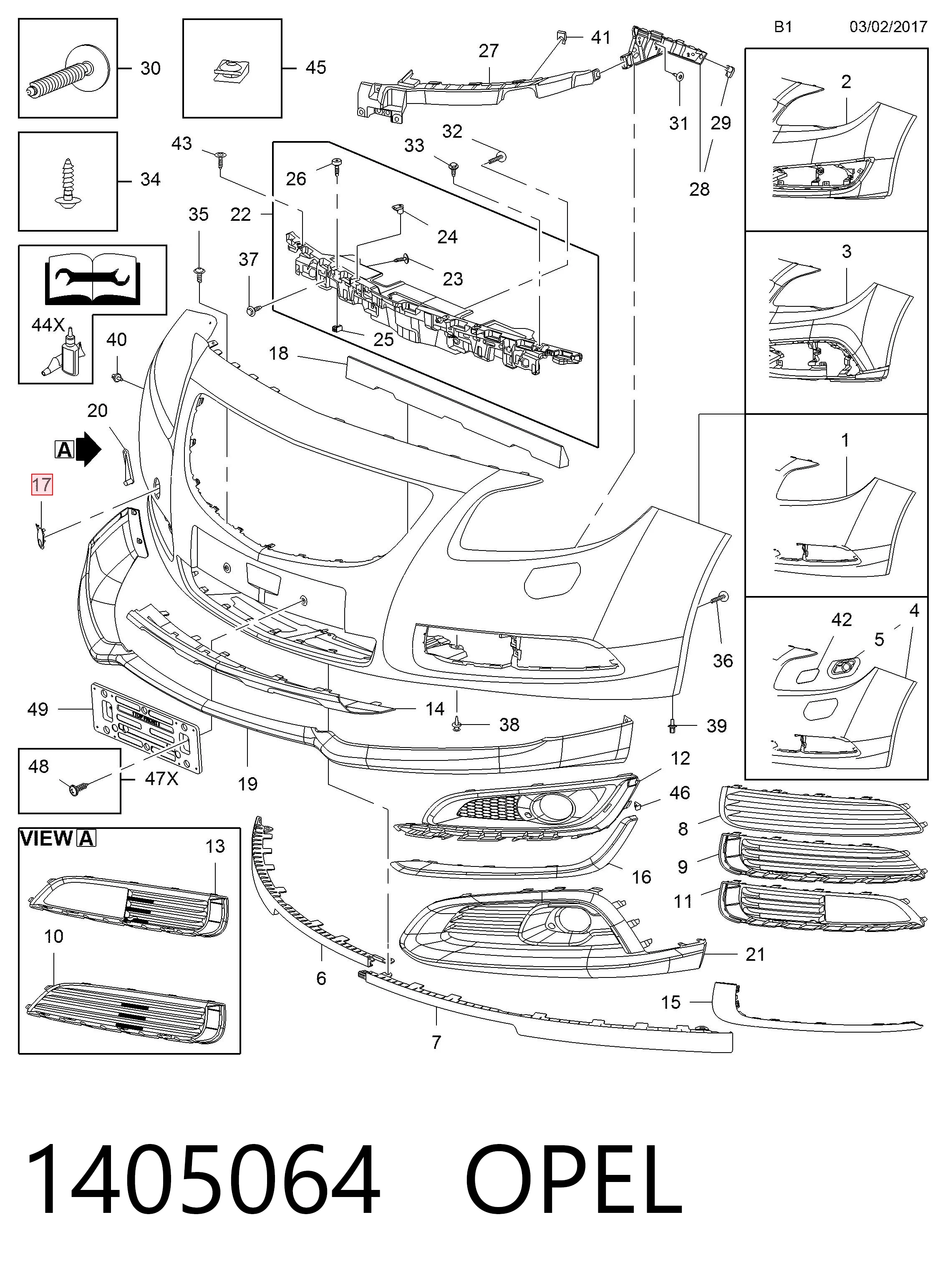 Comprar Tapa del enganche de remolcado delantera Opel Insignia A G09
