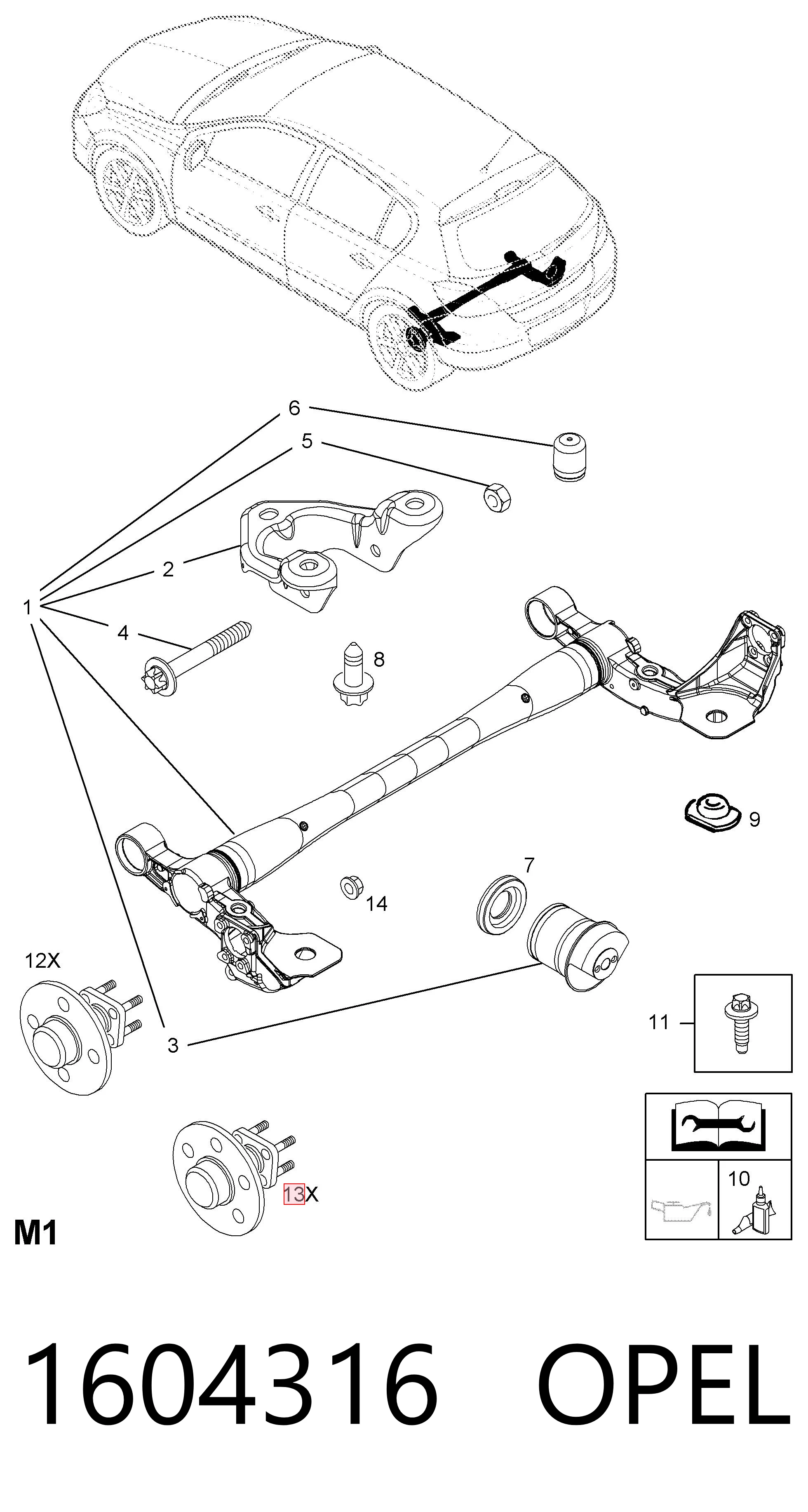 Comprar Cubo trasero Opel Astra  L35 a bajo precio