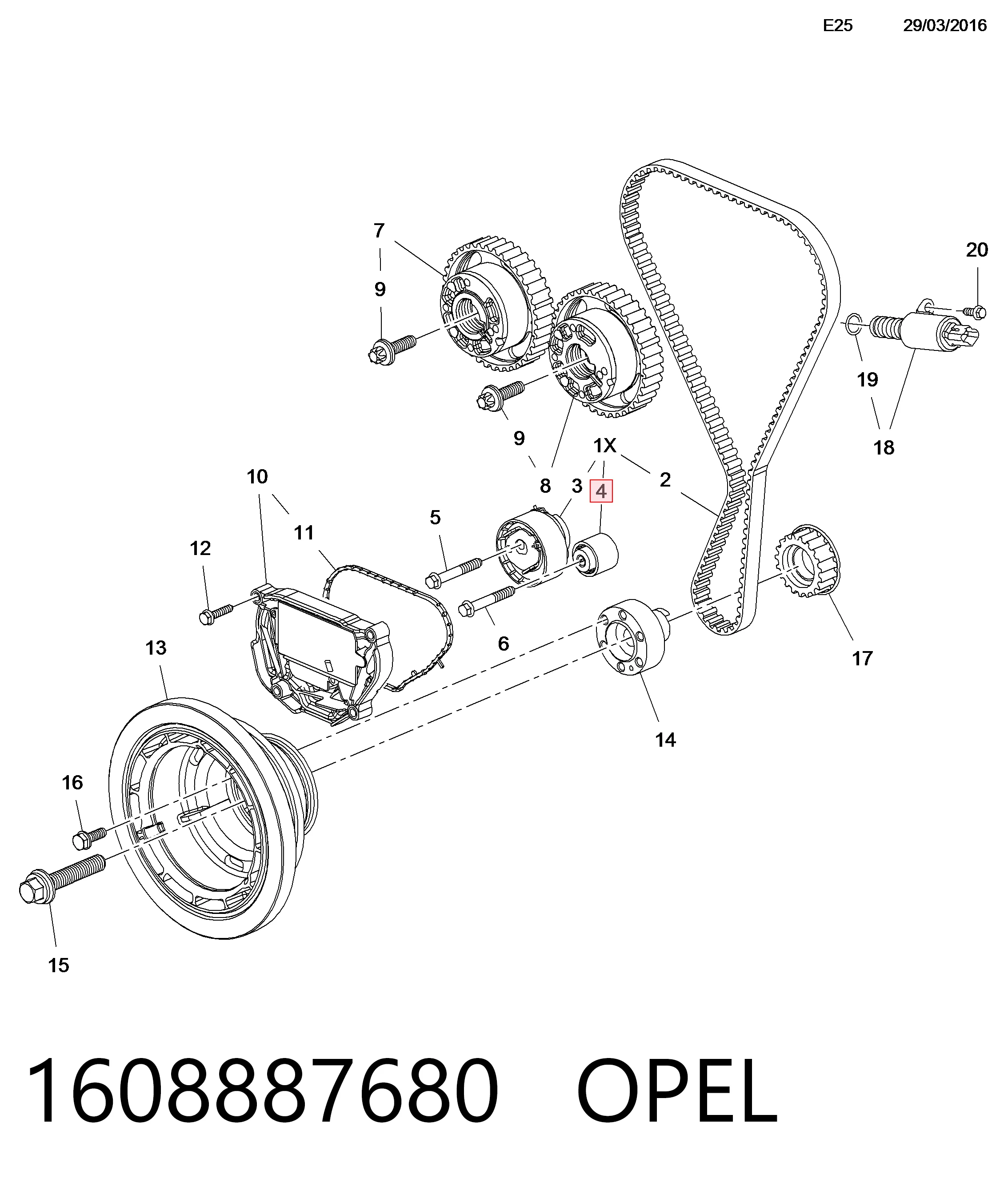 Polea correa distribución Citroen C3 II desde 15,25 €
