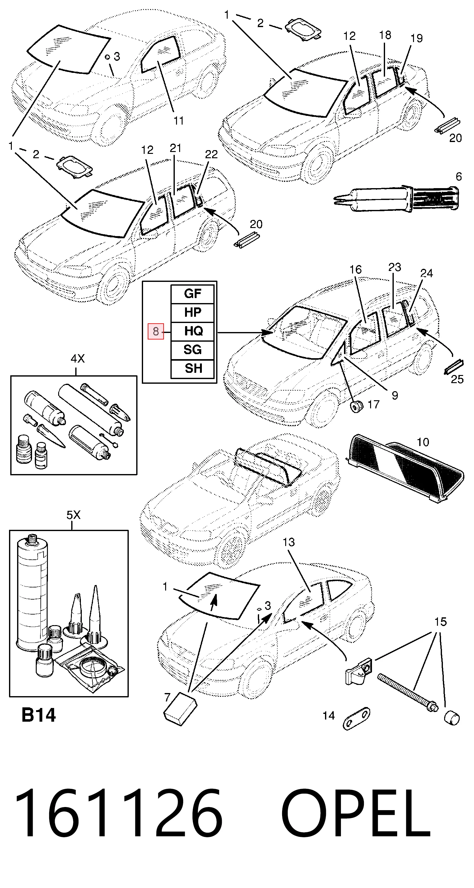 Parabrisas delantero  para Opel Astra G F69