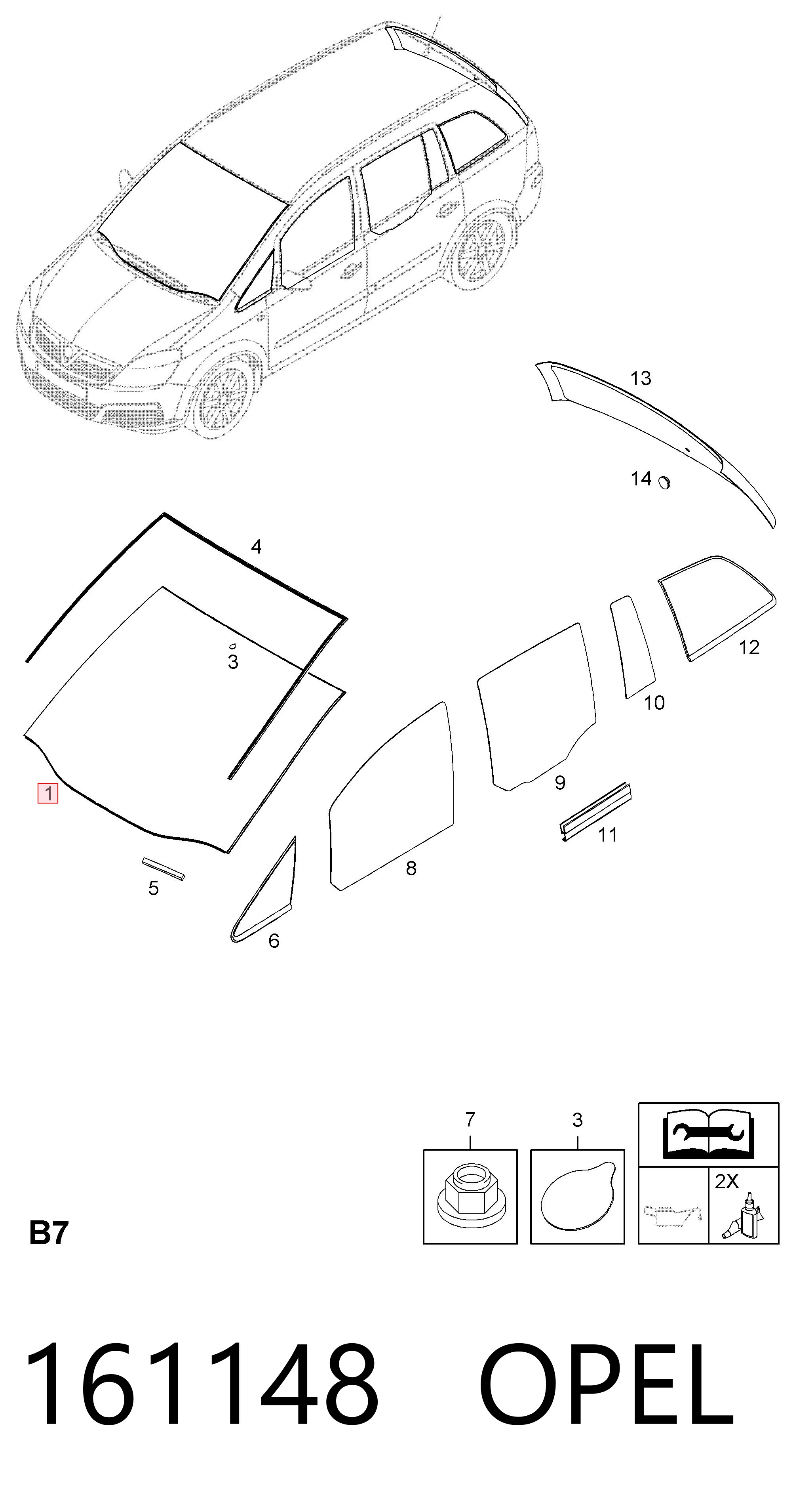 Comprar Parabrisas Opel Zafira B A05