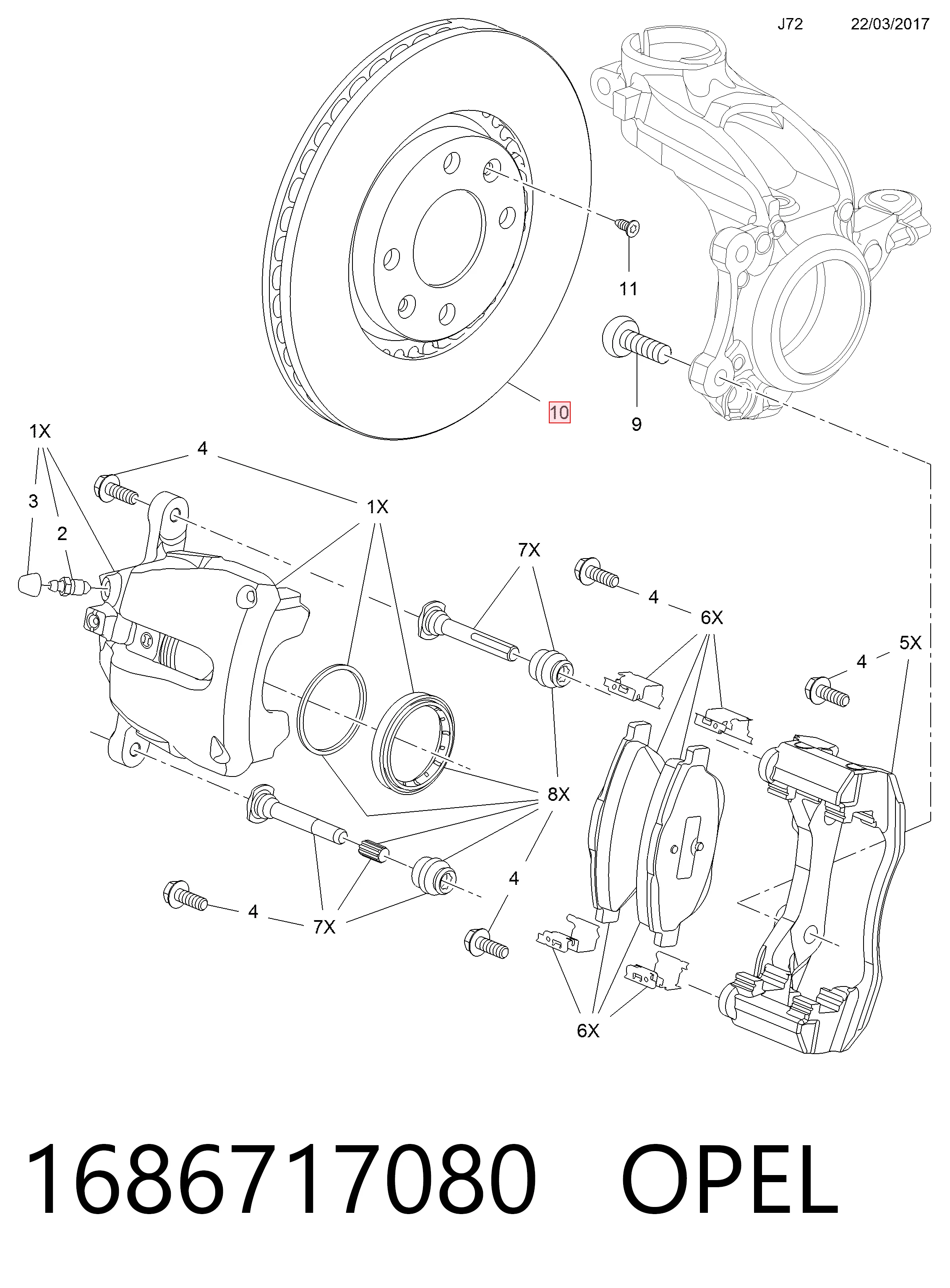 Disco de freno delantero C4  hatchback (2004-2010) original desde 44,11 €