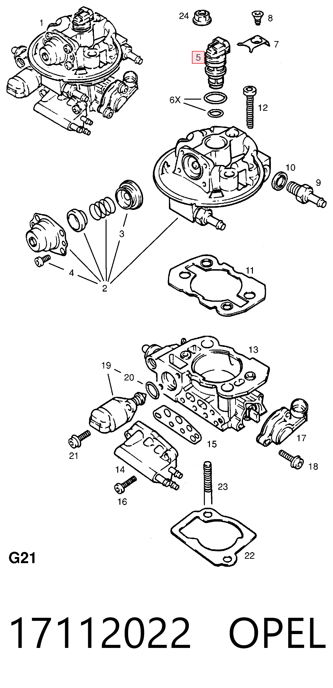 Inyector de combustible 17112022 OPEL